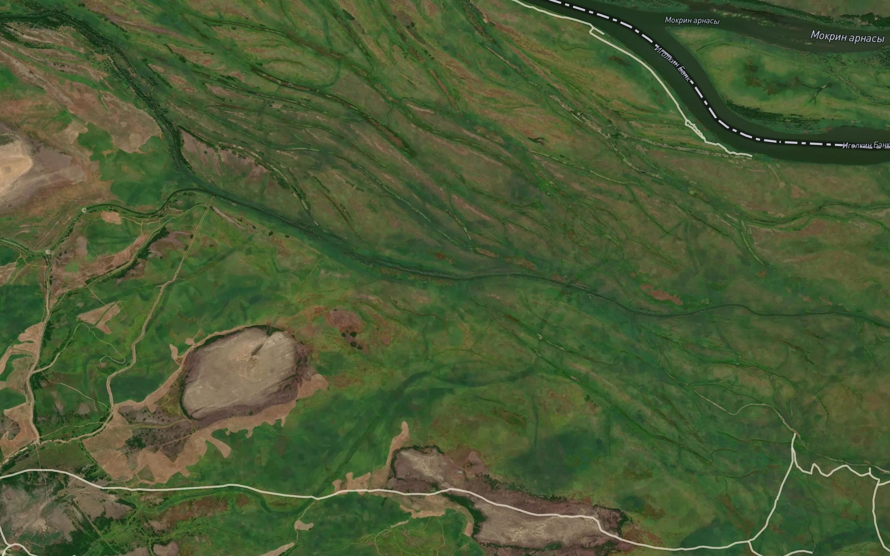 Satellite map of the Sulak