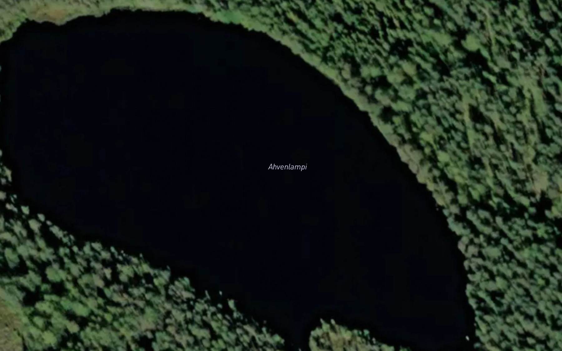 Satellite map of the Ahvenlampi