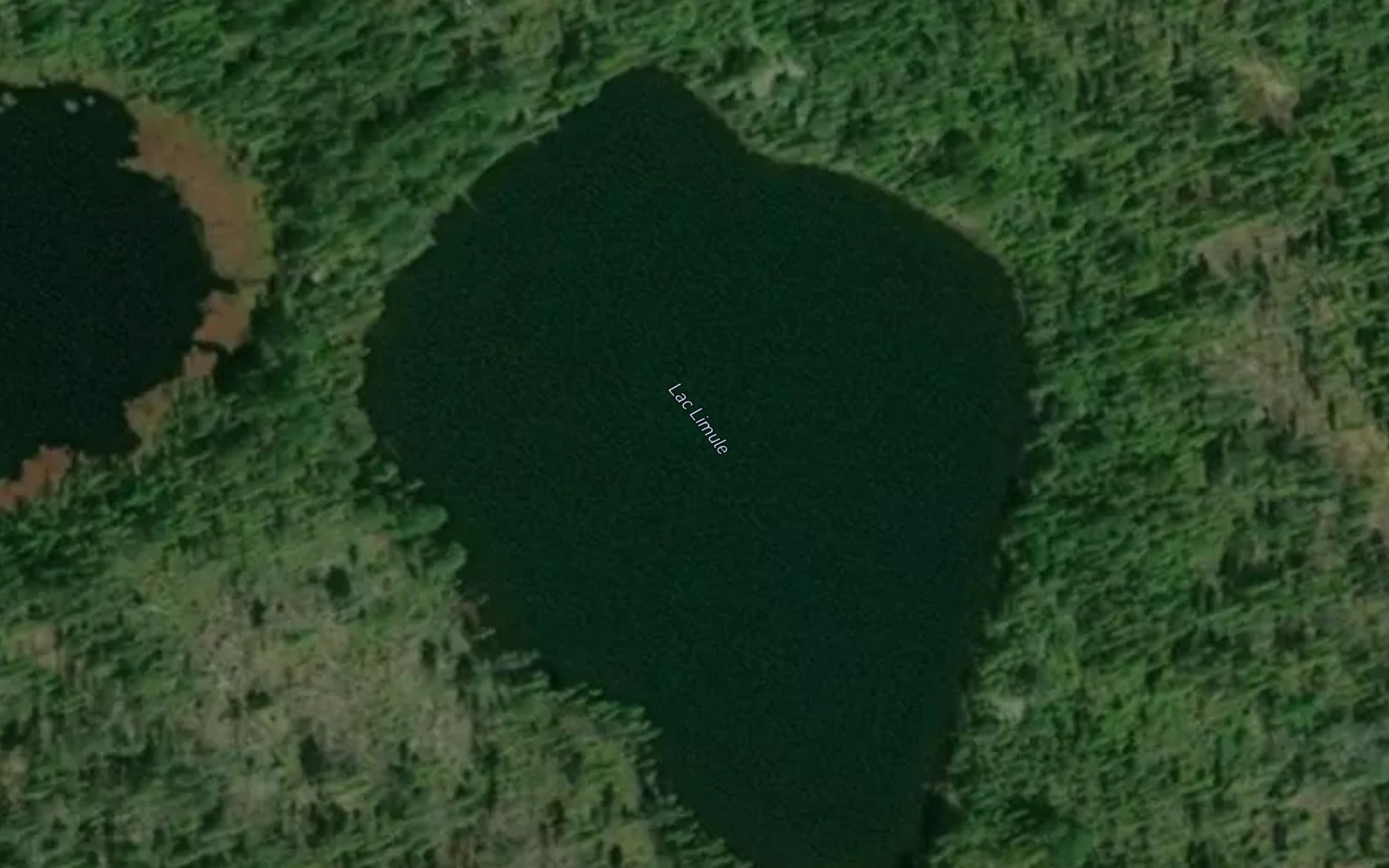 Satellite map of the Lac Limule