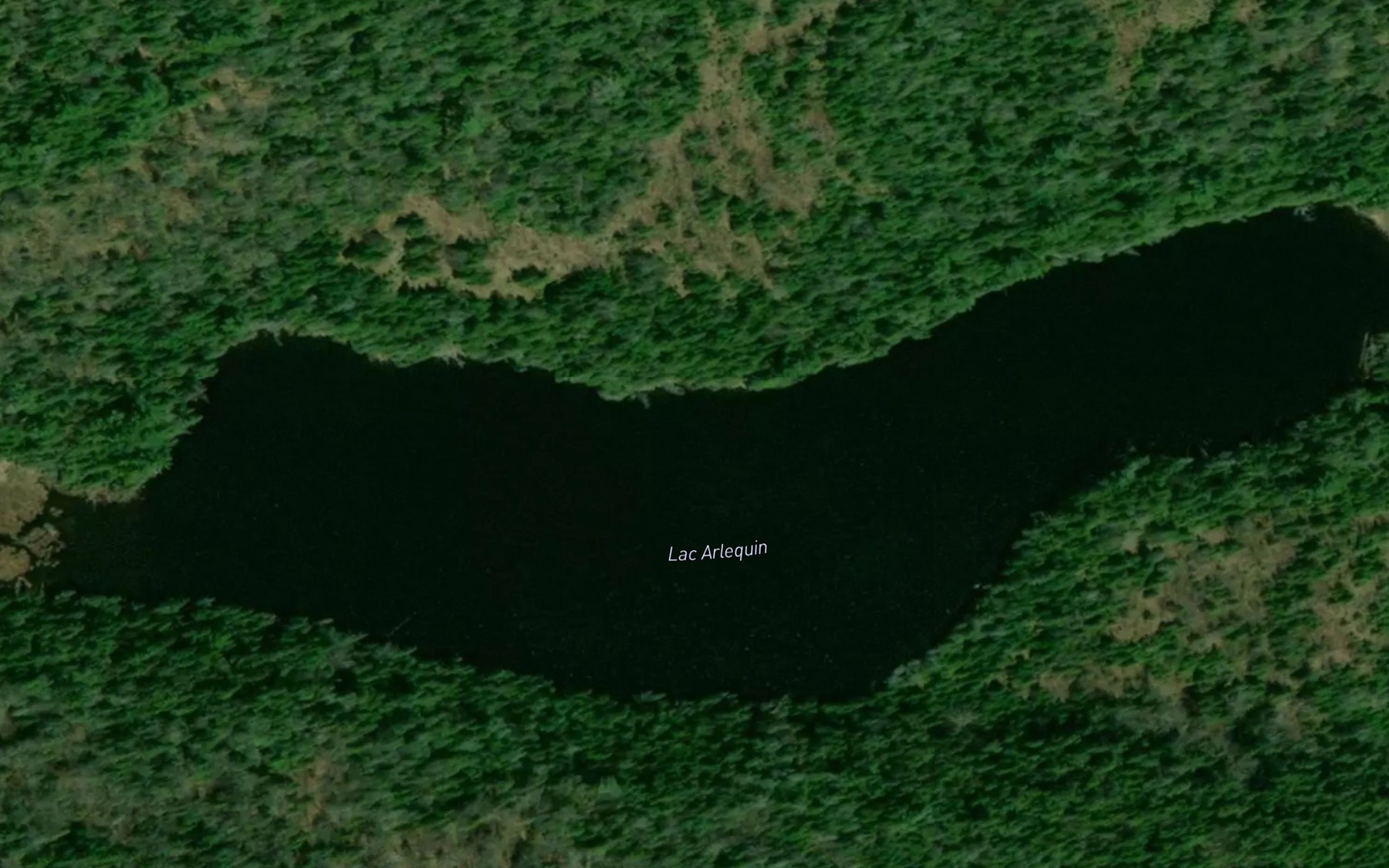Satellite map of the Lac Arlequin