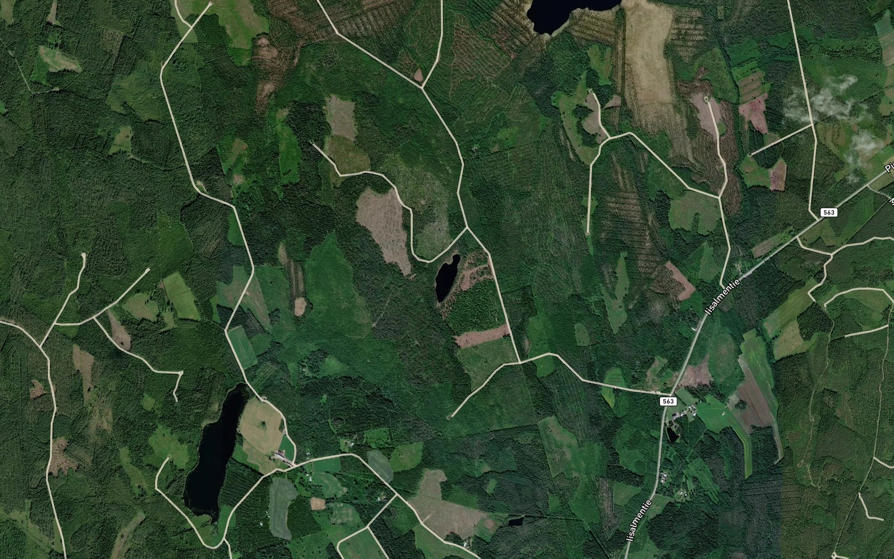 Satellite map of the Kirjolampi