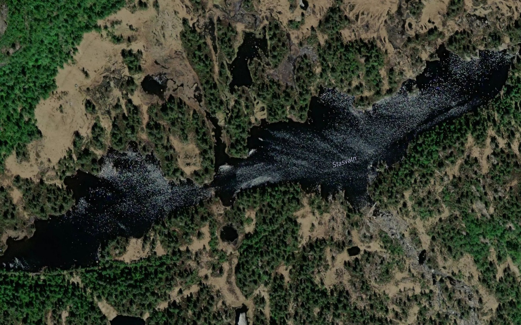 Satellite map of the Stasvatn