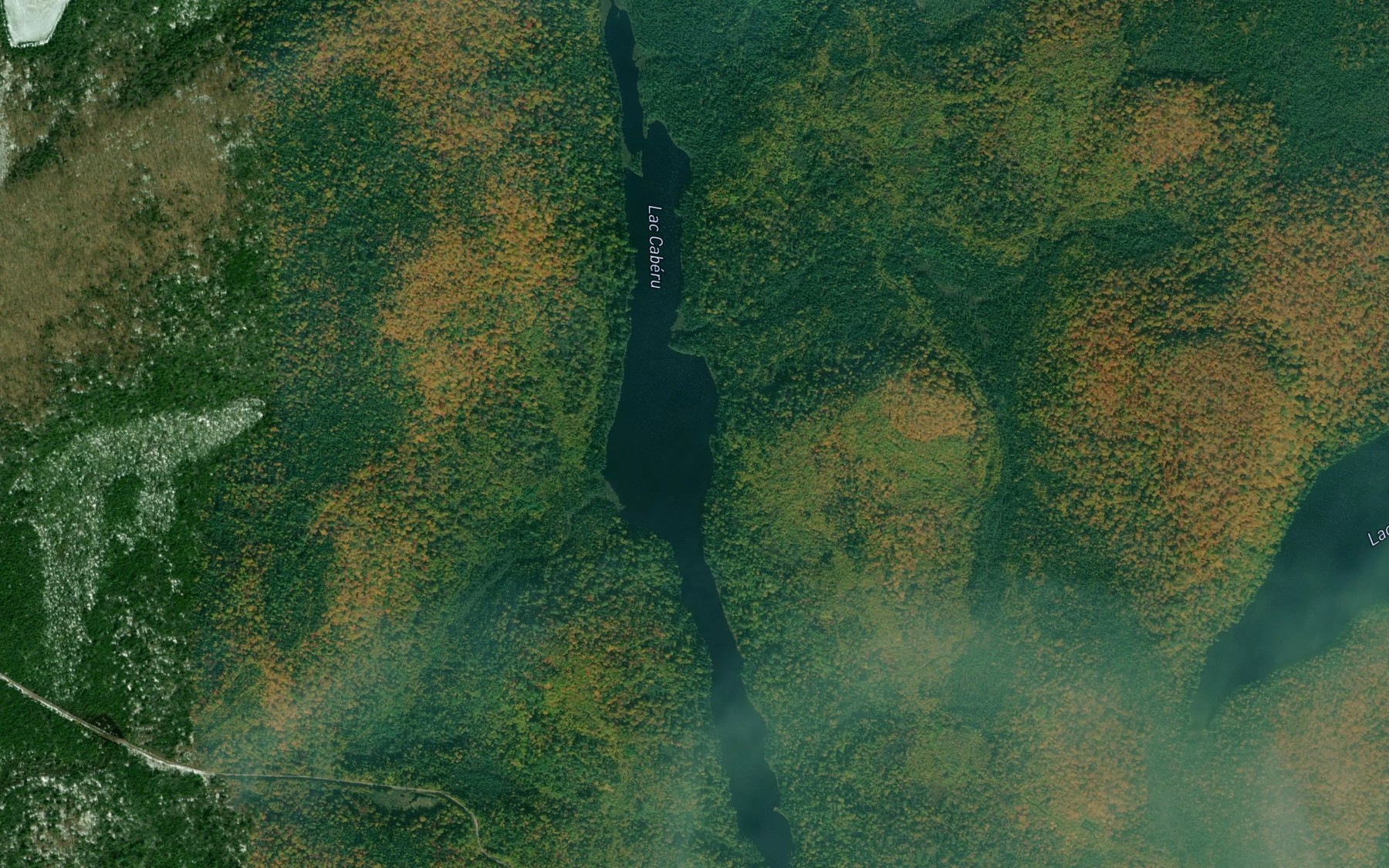 Satellite map of the Lac Caberu