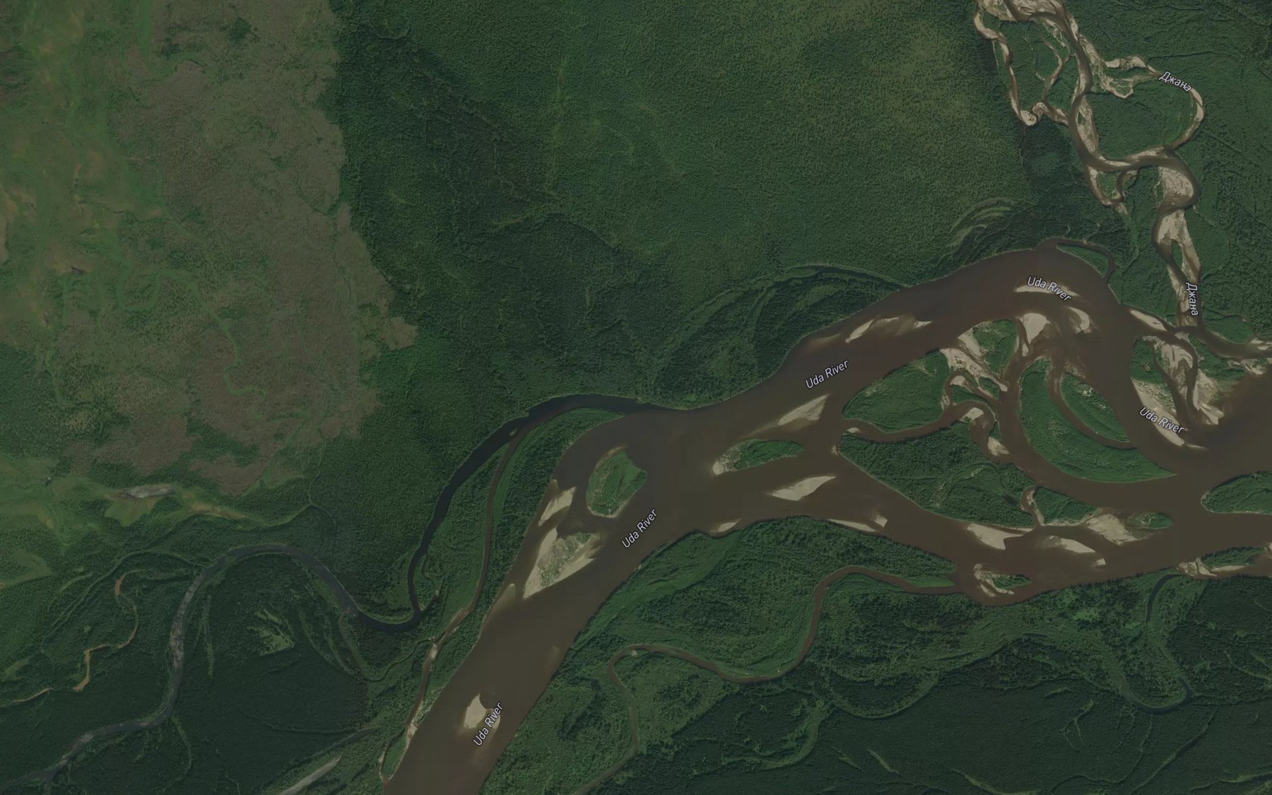 Satellite map of the Sokhatyy