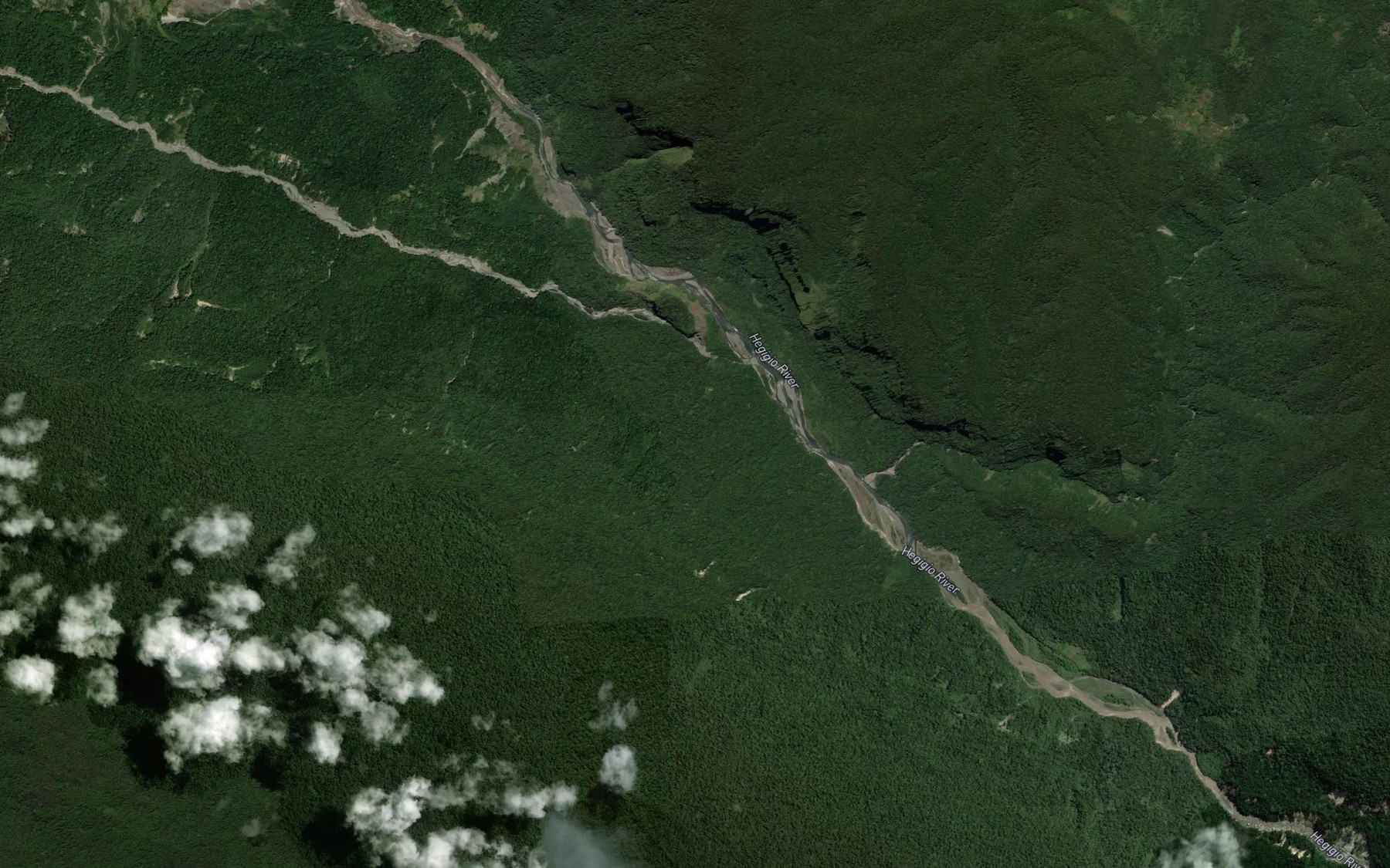 Satellite map of the Awawra River