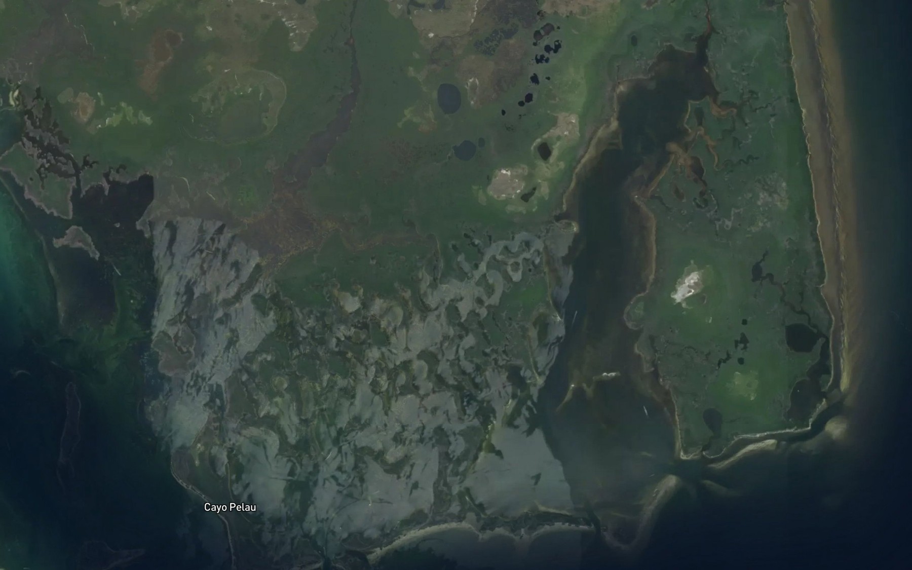 Satellite map of the The Cutoff