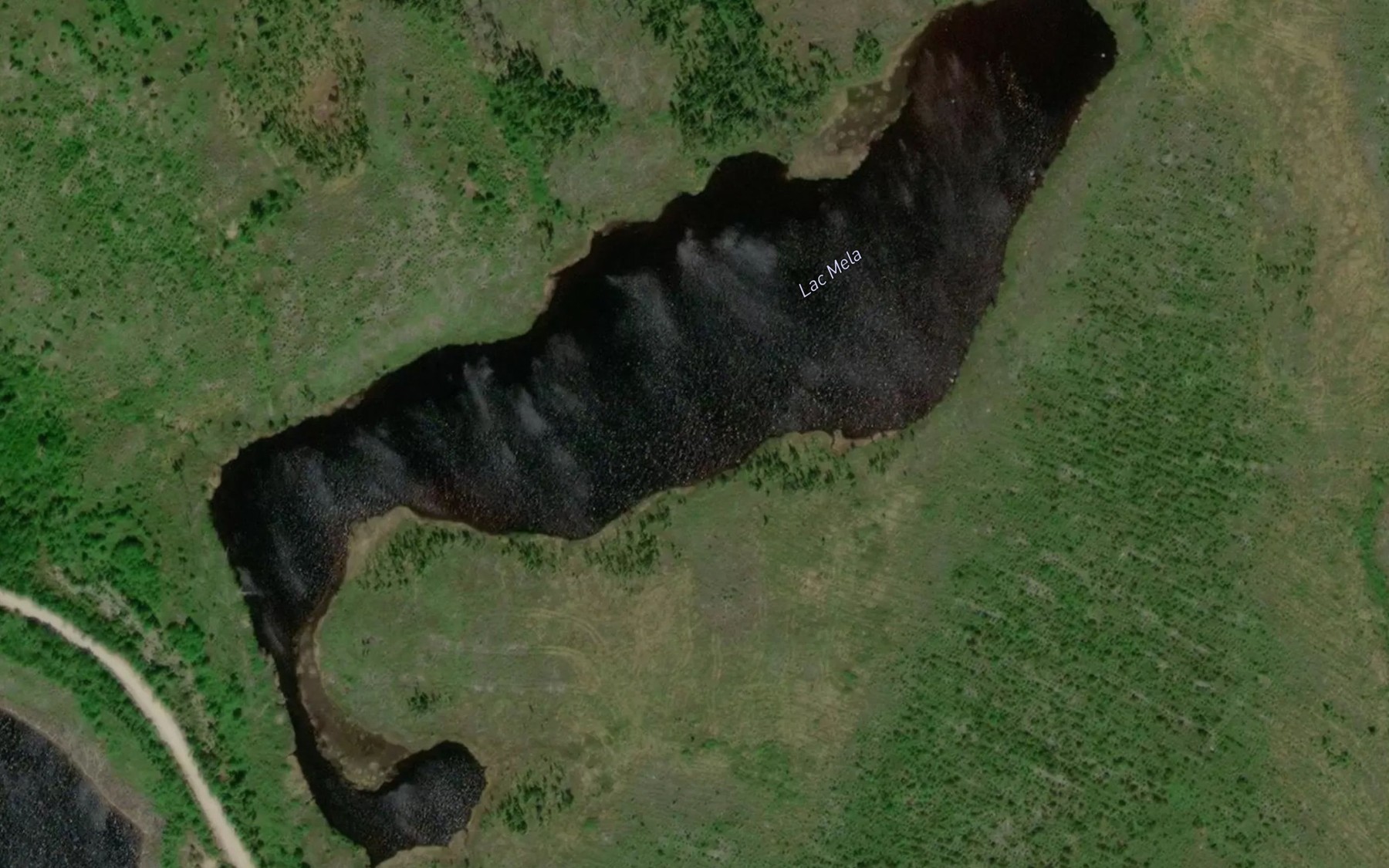 Satellite map of the Lac Mela