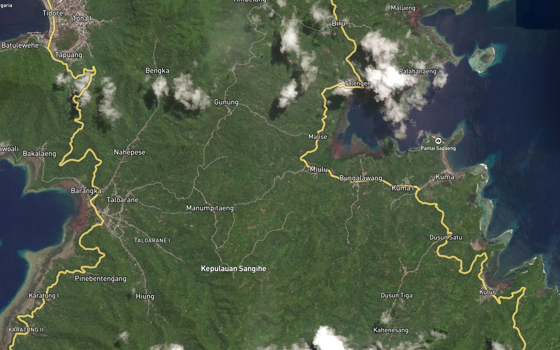 Satellite map of the Salu Sakeumanua