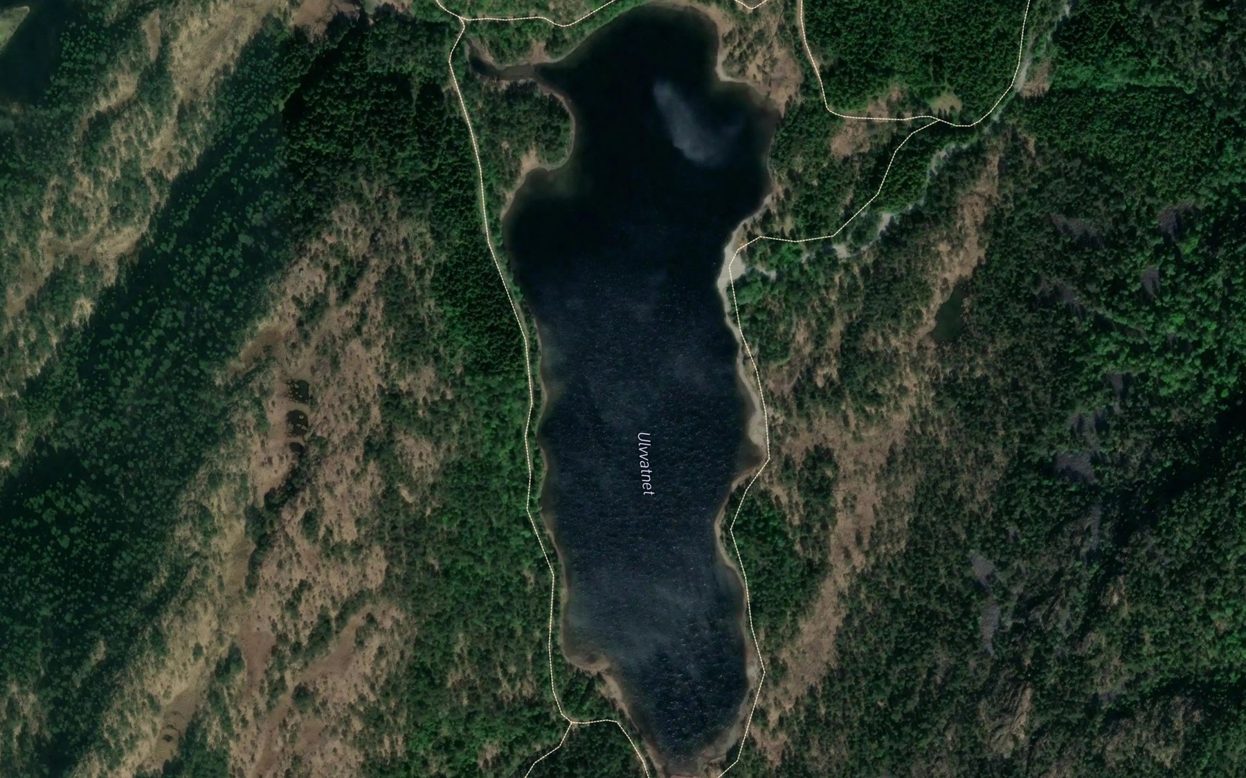 Satellite map of the Ulvvatnet