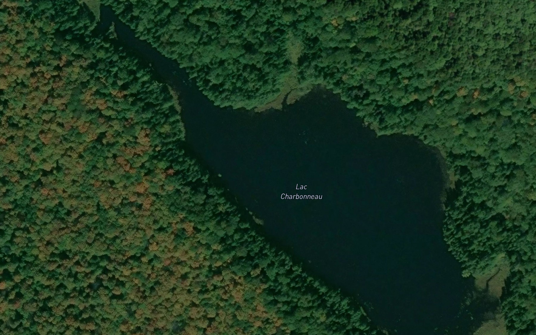 Satellite map of the Lac Charbonneau