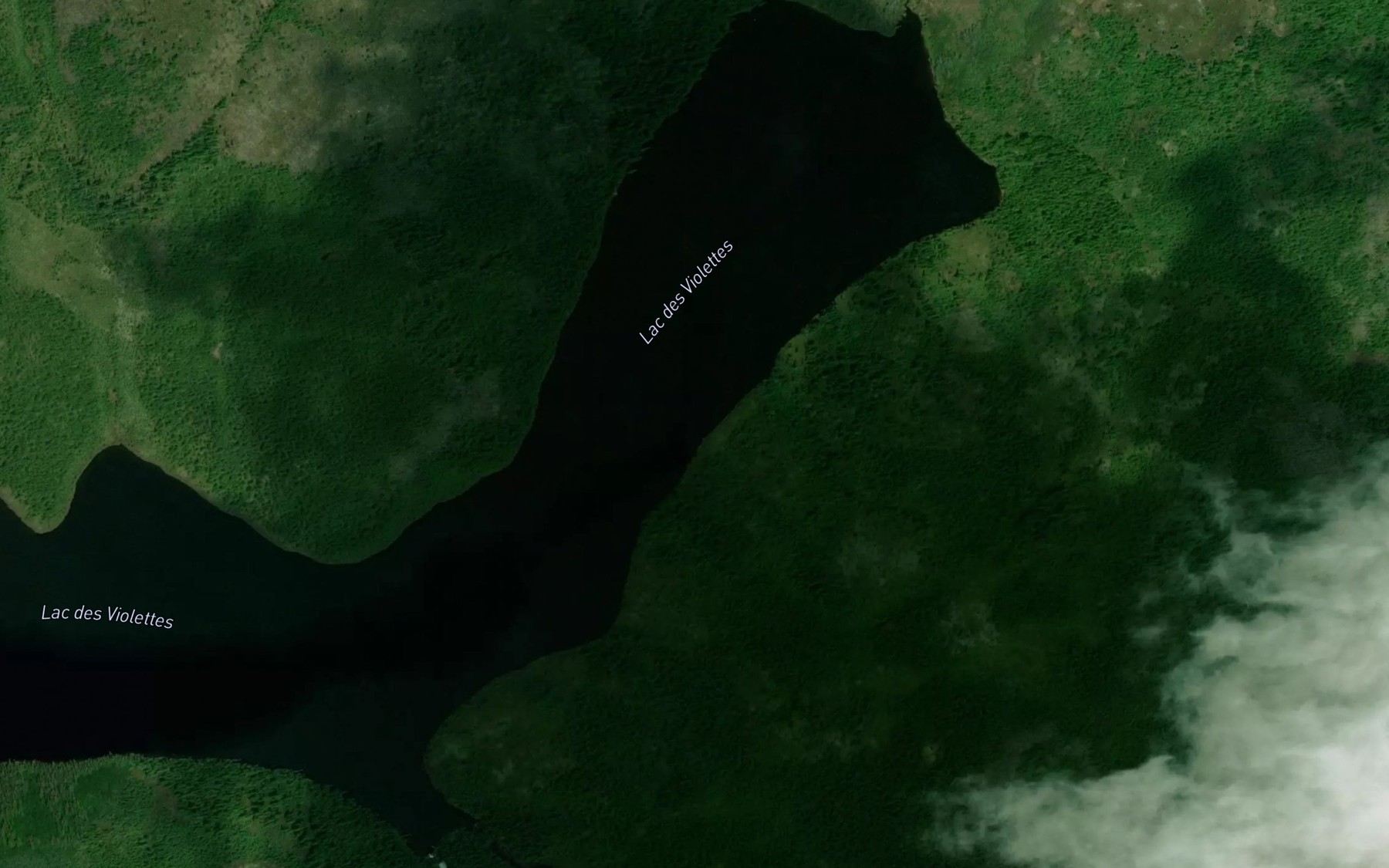 Satellite map of the Lac des Violettes