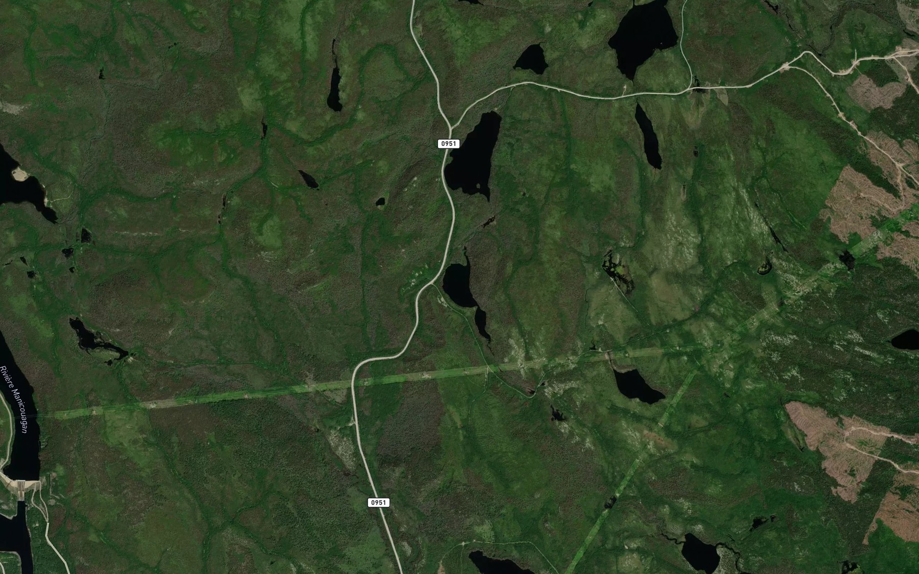 Satellite map of the Lac Roy