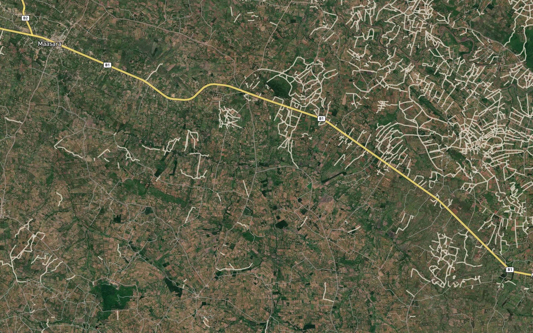 Satellite map of the Sagero
