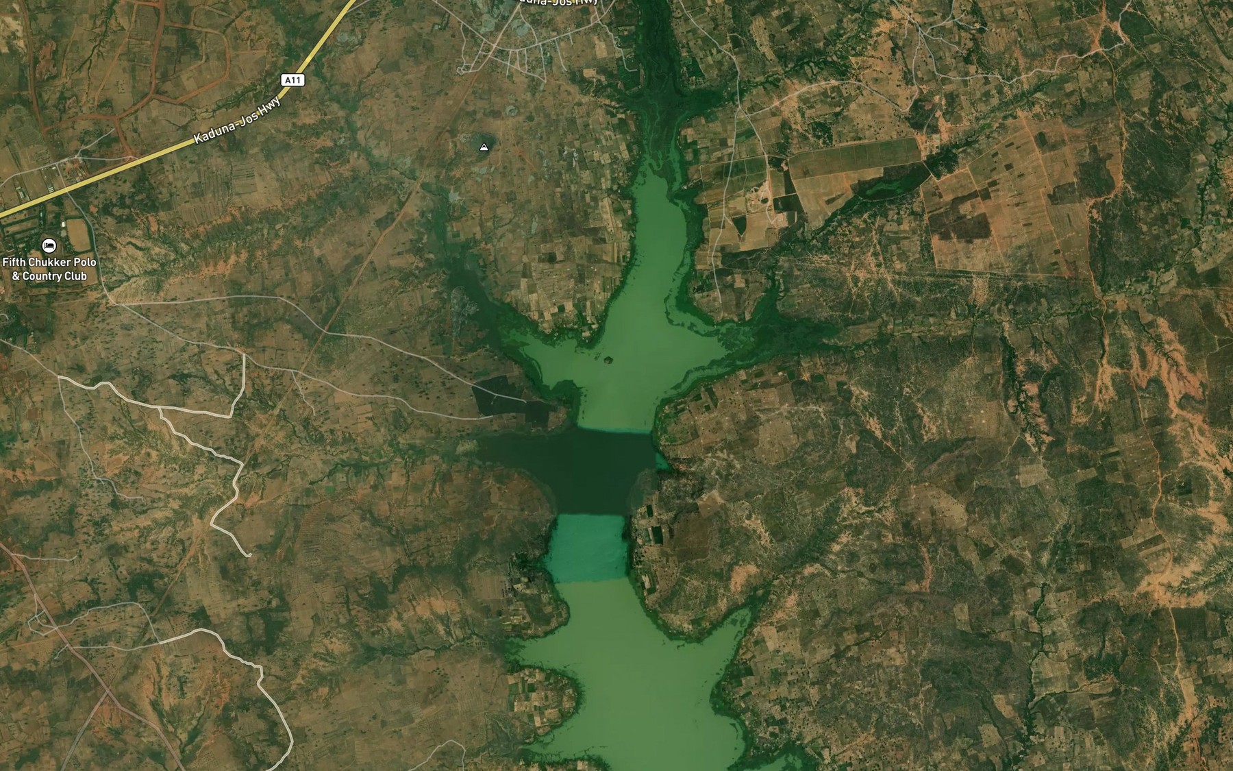 Satellite map of the Kangimi Reservoir