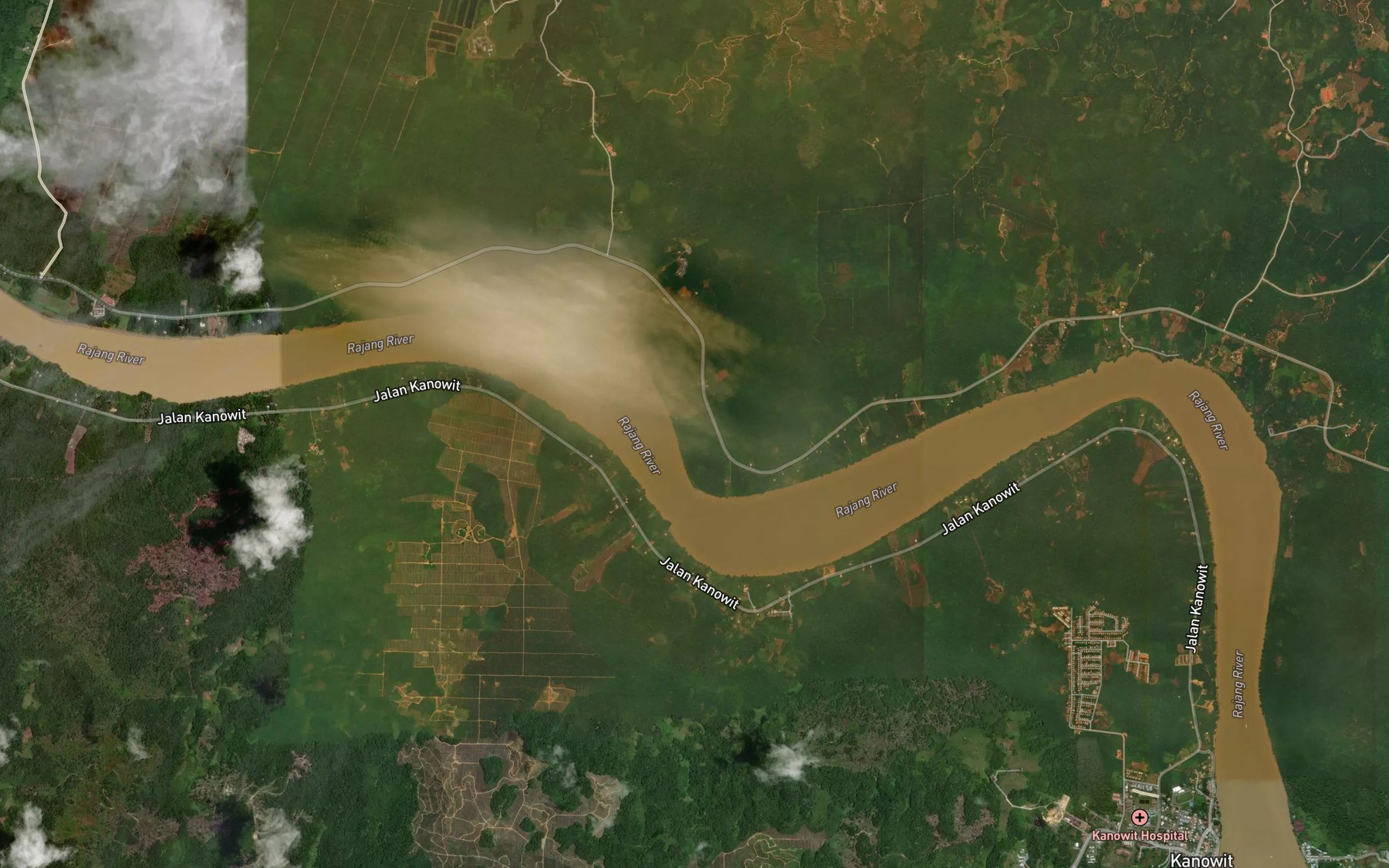 Satellite map of the Sungai Pelak