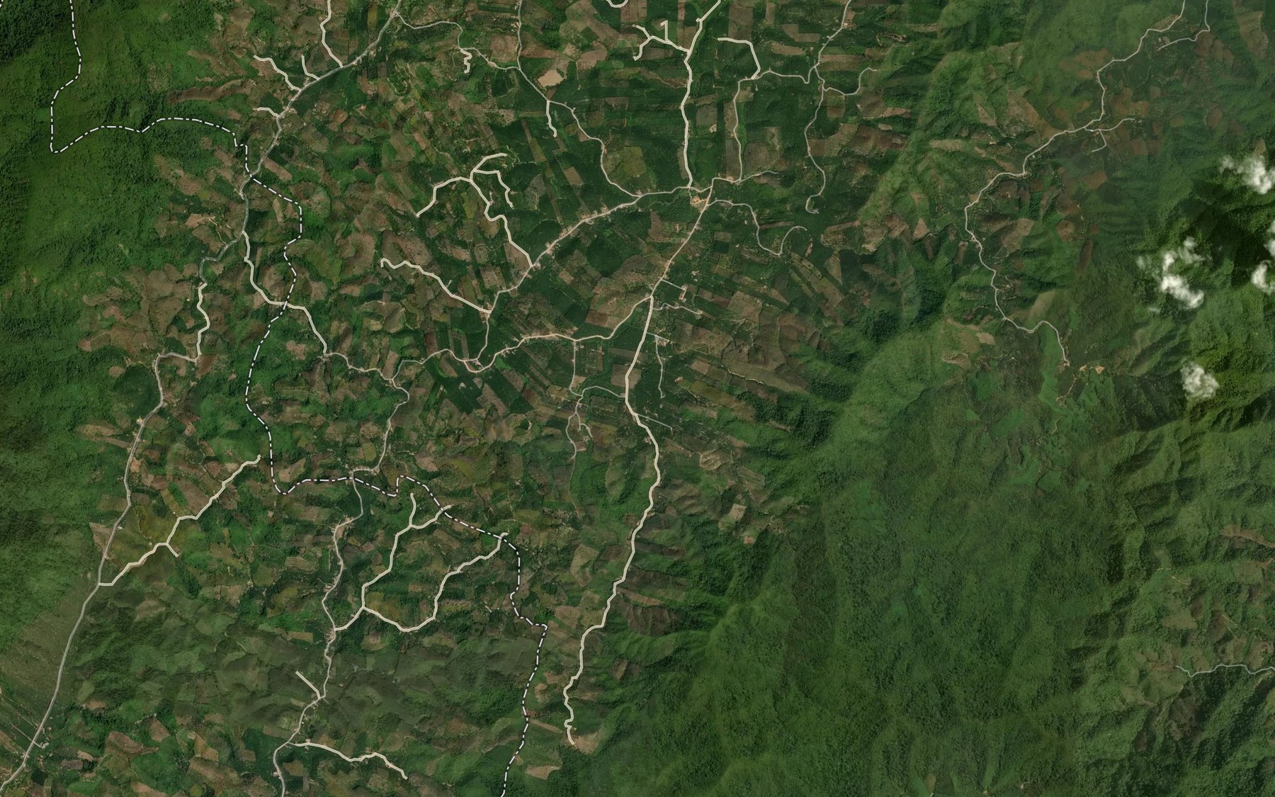 Satellite map of the Khlong Phrae Kamuang