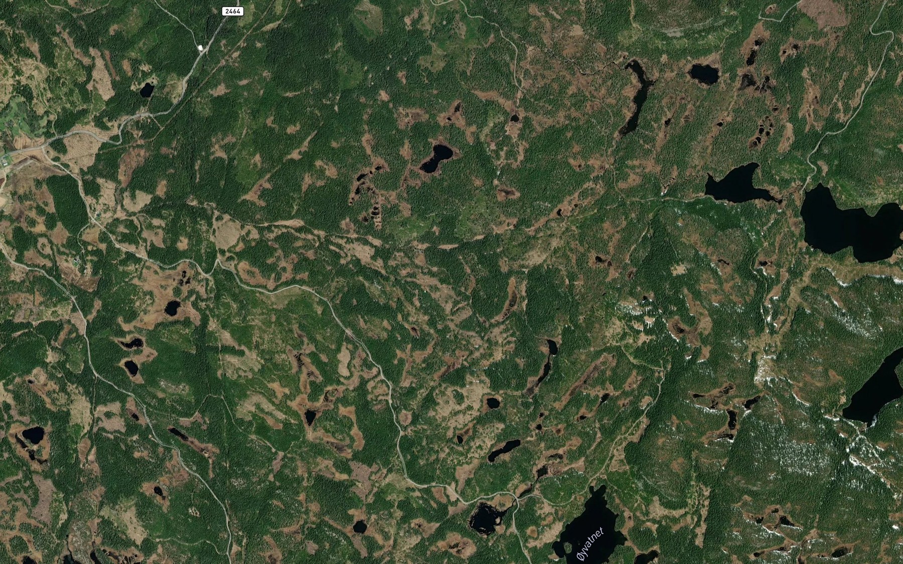 Satellite map of the Ruglesteinbekken