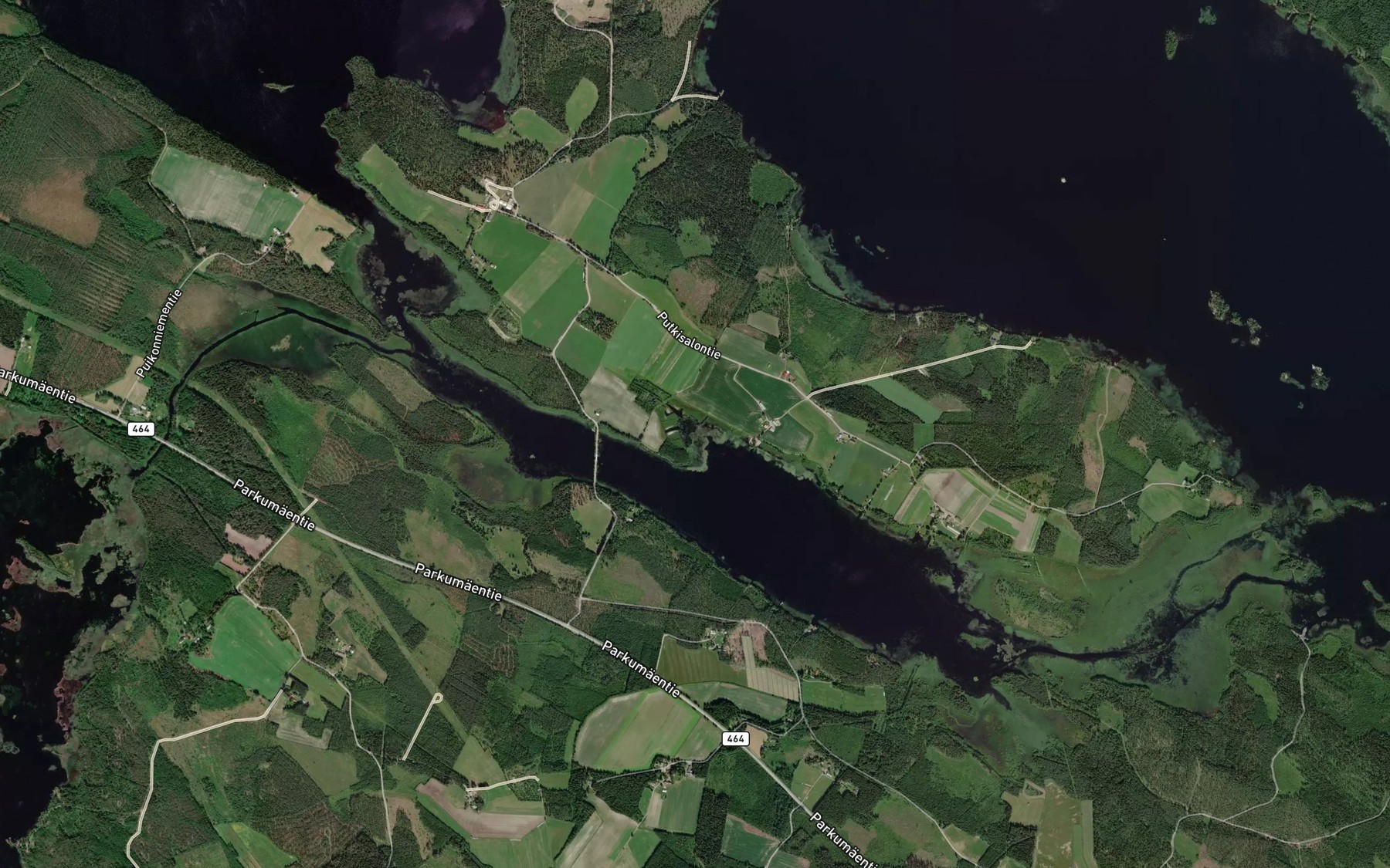Satellite map of the Haukkalahti