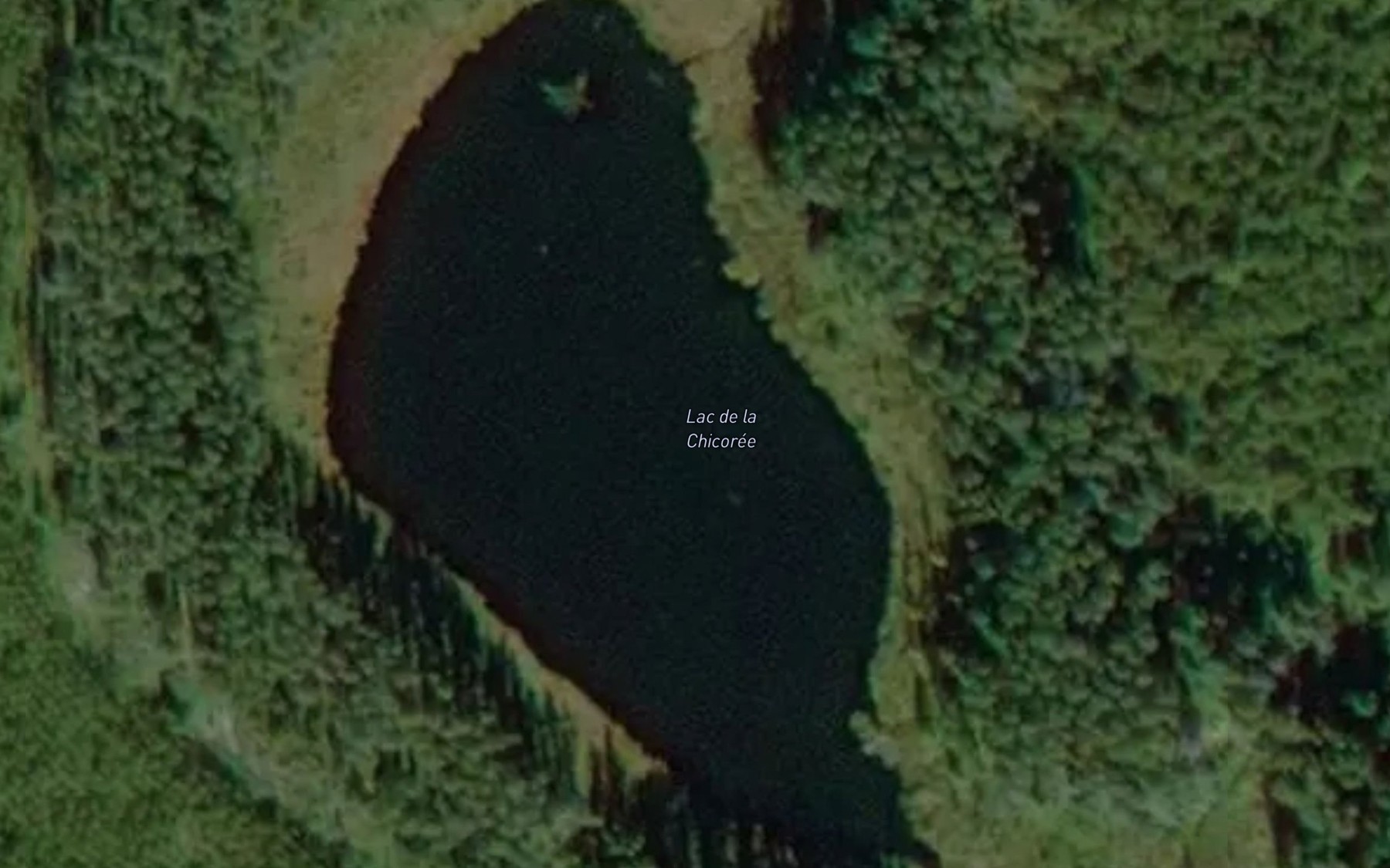 Satellite map of the Lac de la Chicoree
