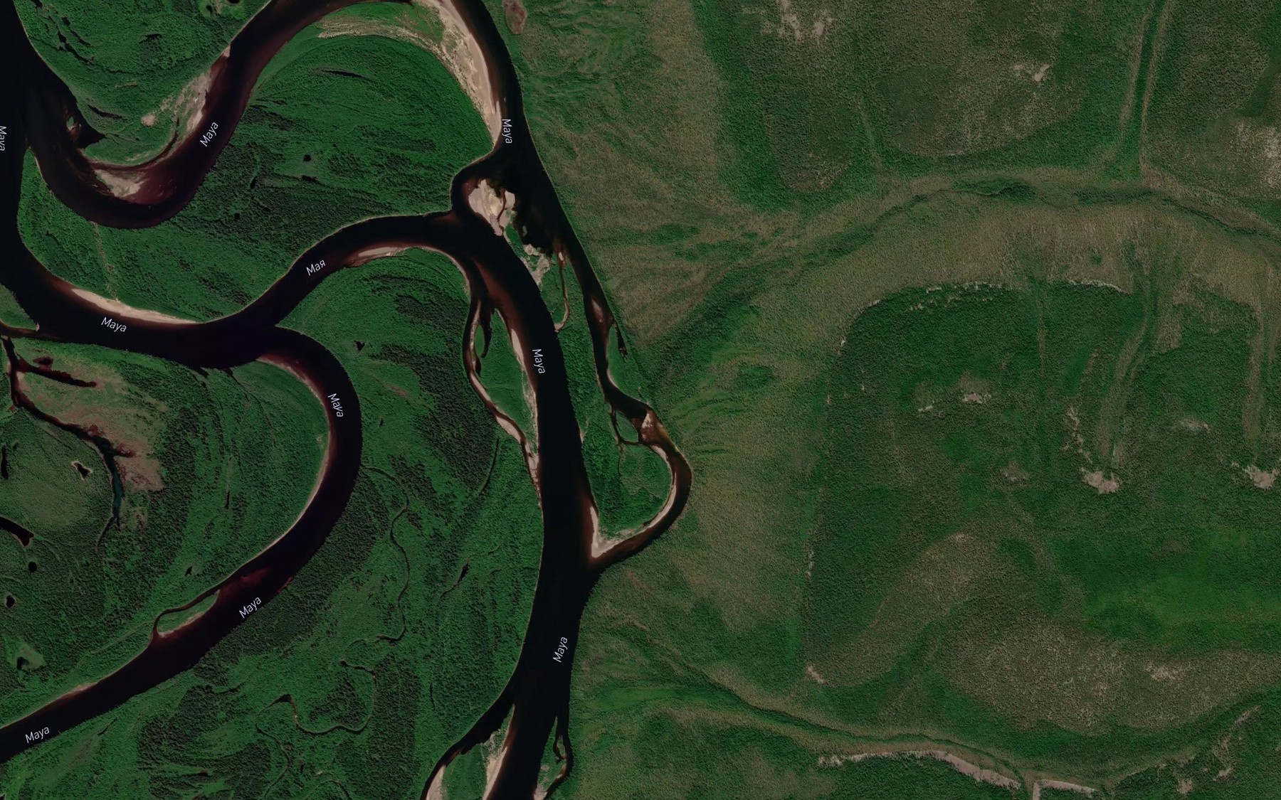 Satellite map of the Nizhnyaya Nalbini