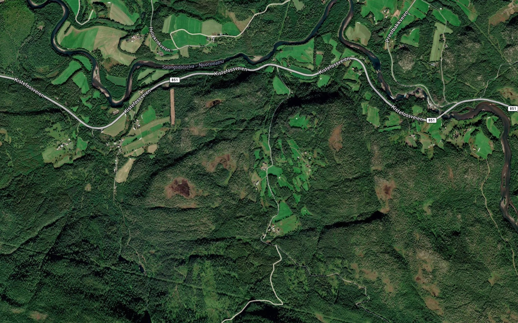 Satellite map of the Litjeelva