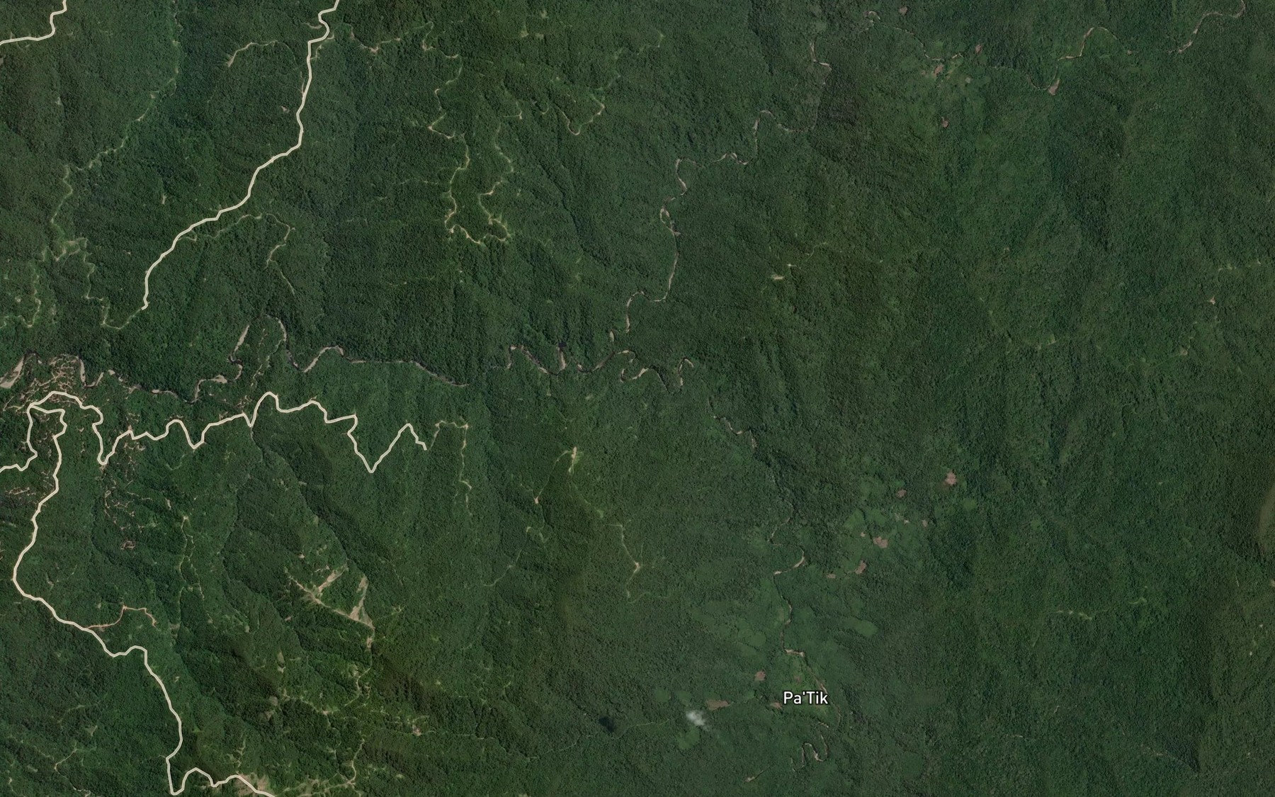 Satellite map of the Sungai Ngela