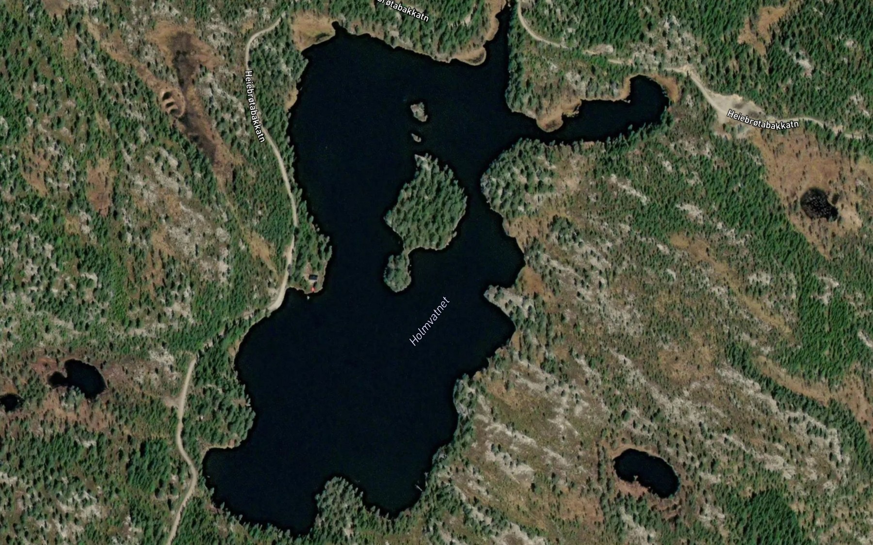 Satellite map of the Holmvatnet