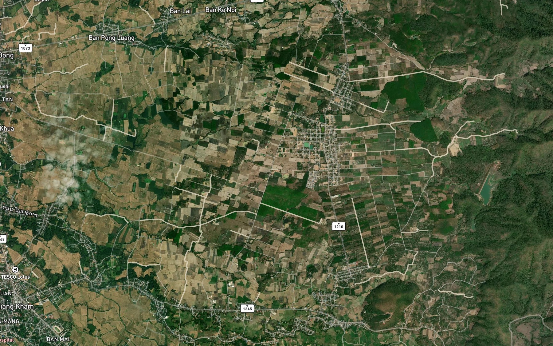 Satellite map of the Nong Kham Lue