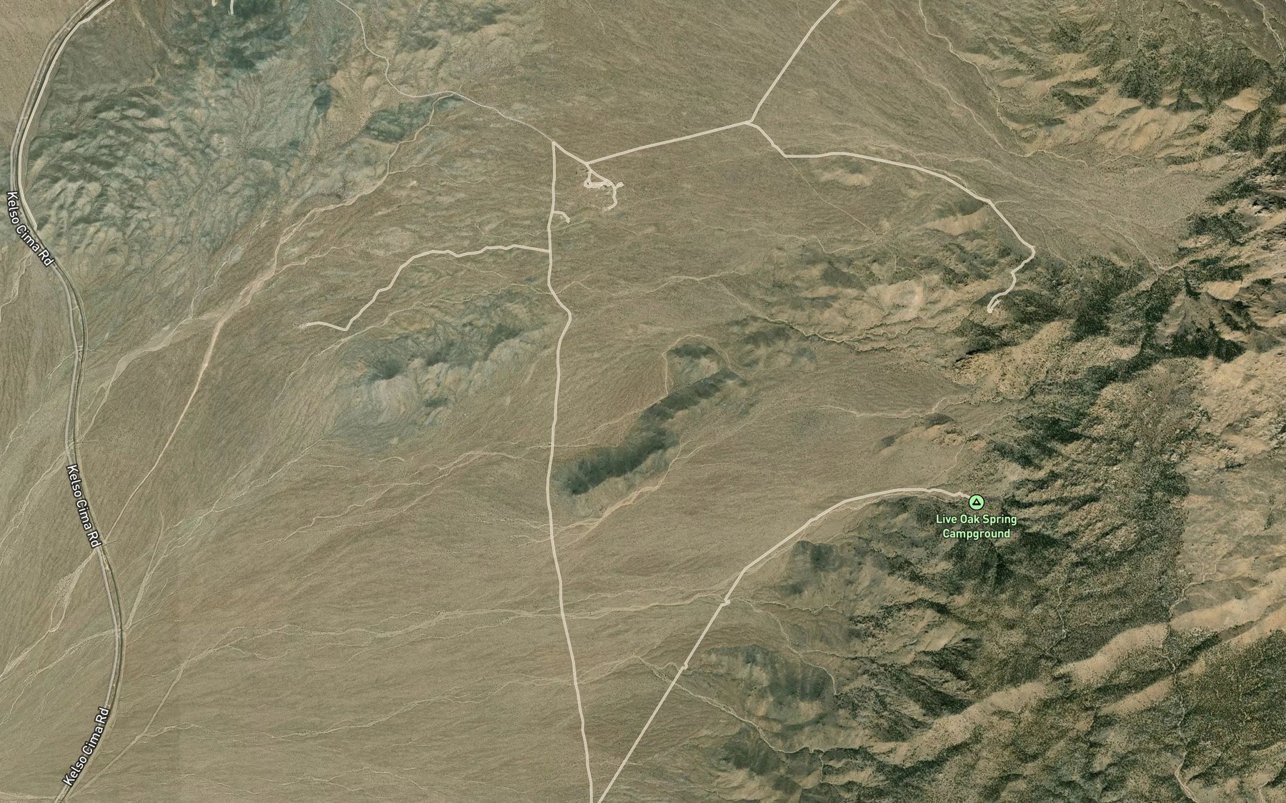 Satellite map of the Burro Spring