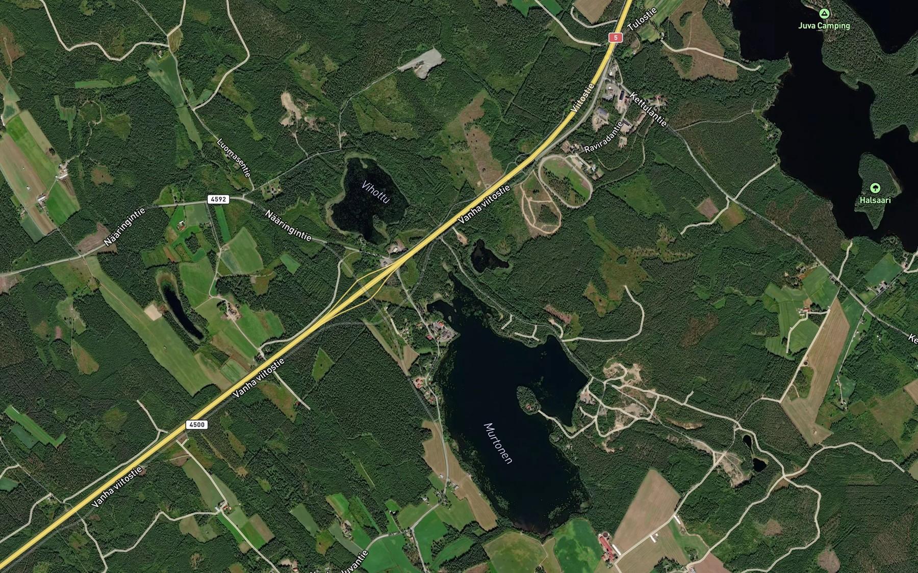 Satellite map of the Kylmalahti