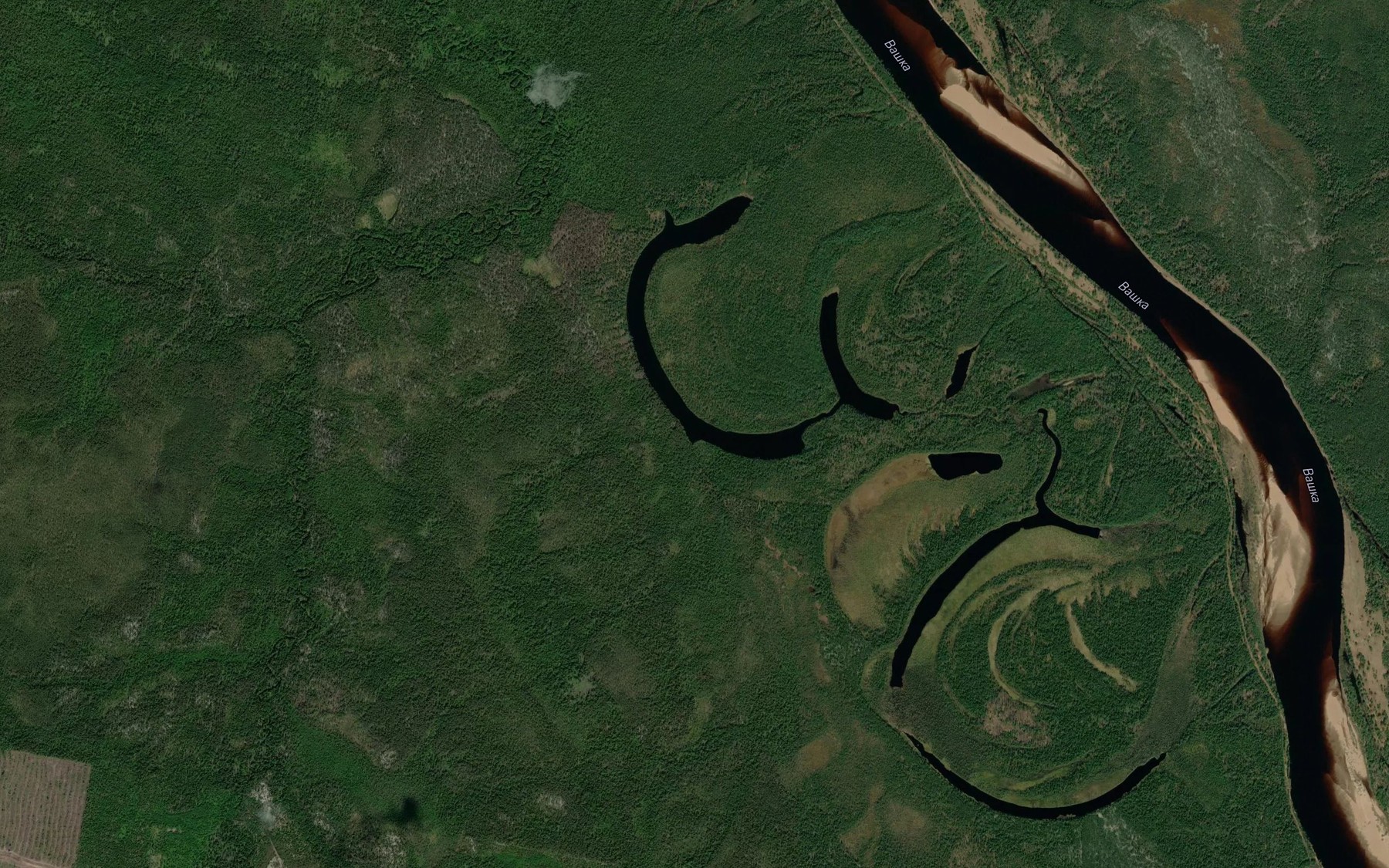 Satellite map of the Ozero Bozh
