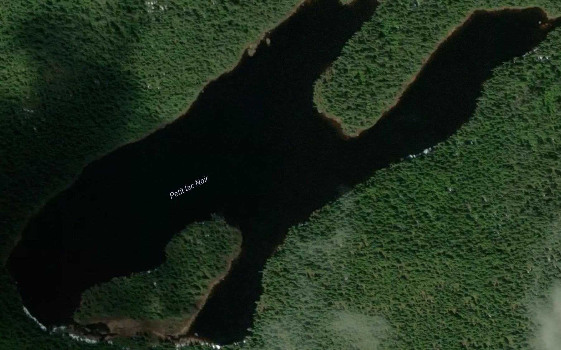 Satellite map of the Petit lac Noir