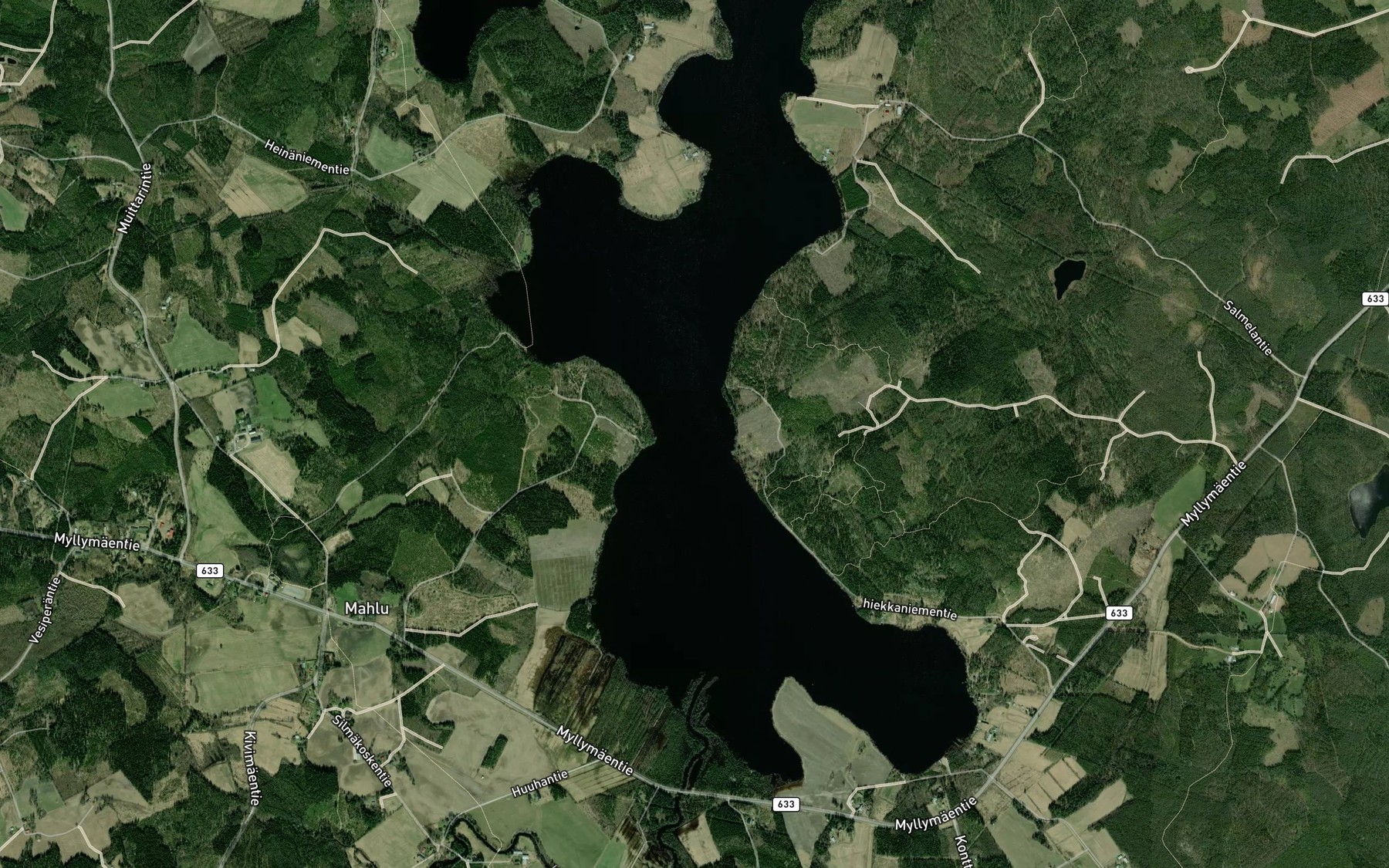 Satellite map of the Mustanniemensalmi