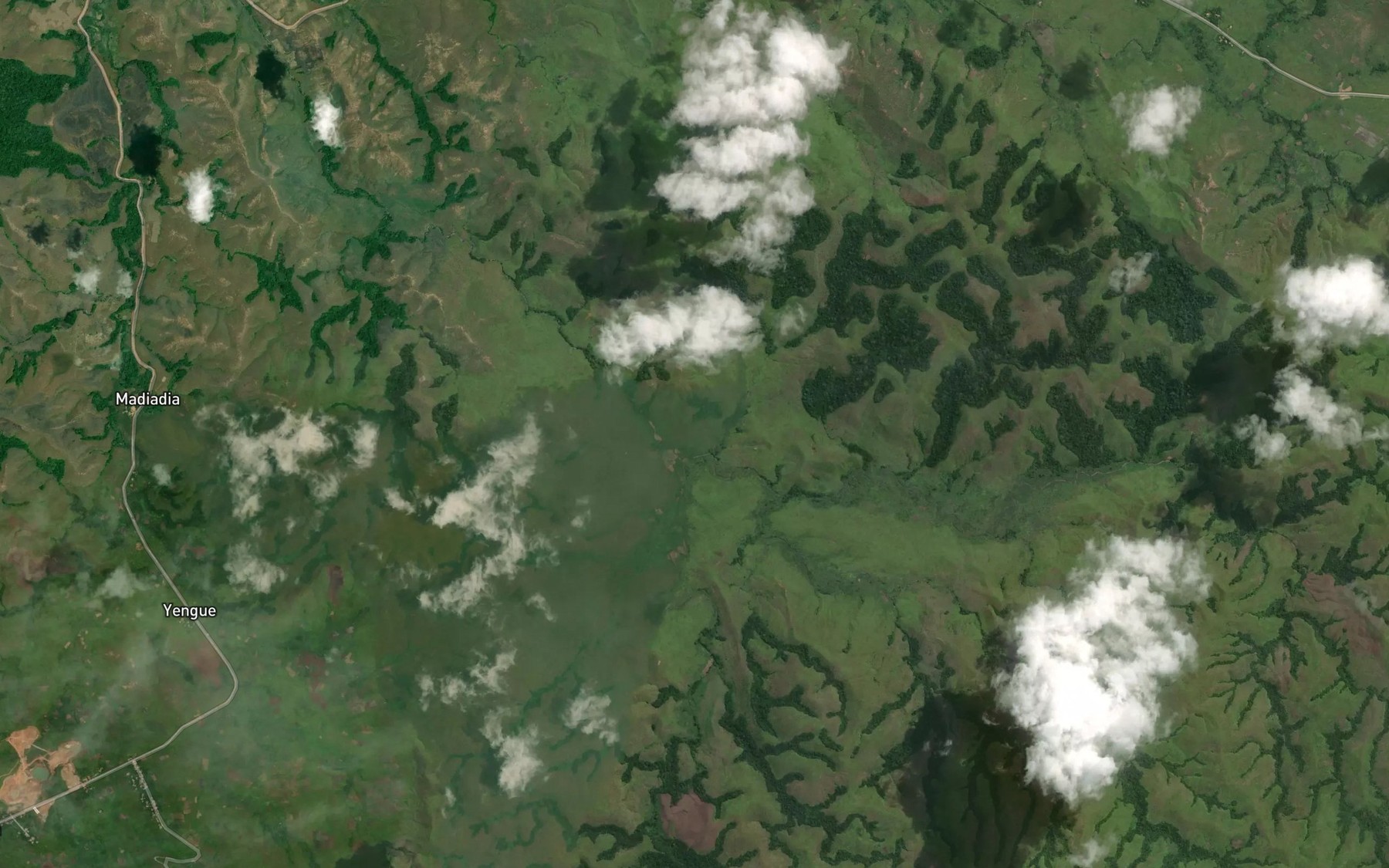 Satellite map of the Ngola
