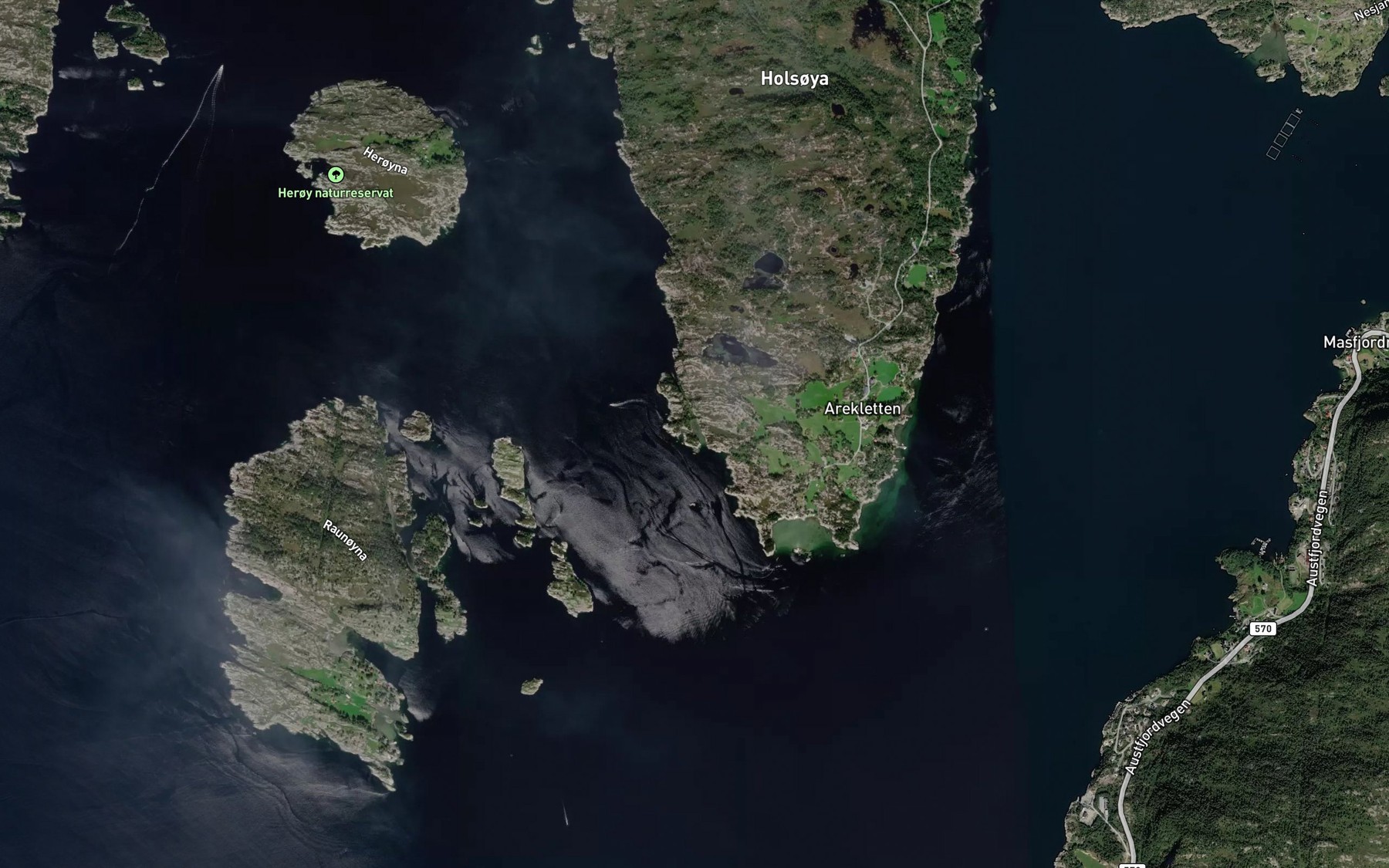 Satellite map of the Saetreviki,s