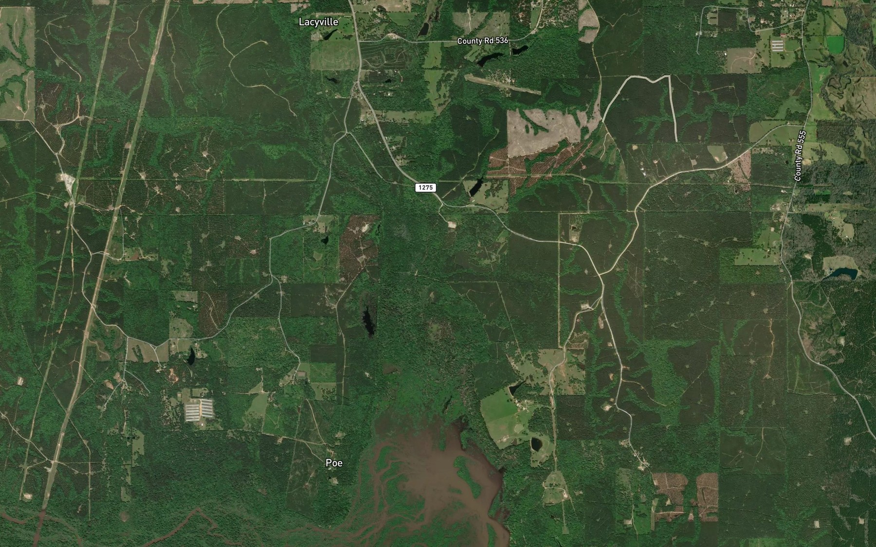 Satellite map of the Dipping Vat Branch