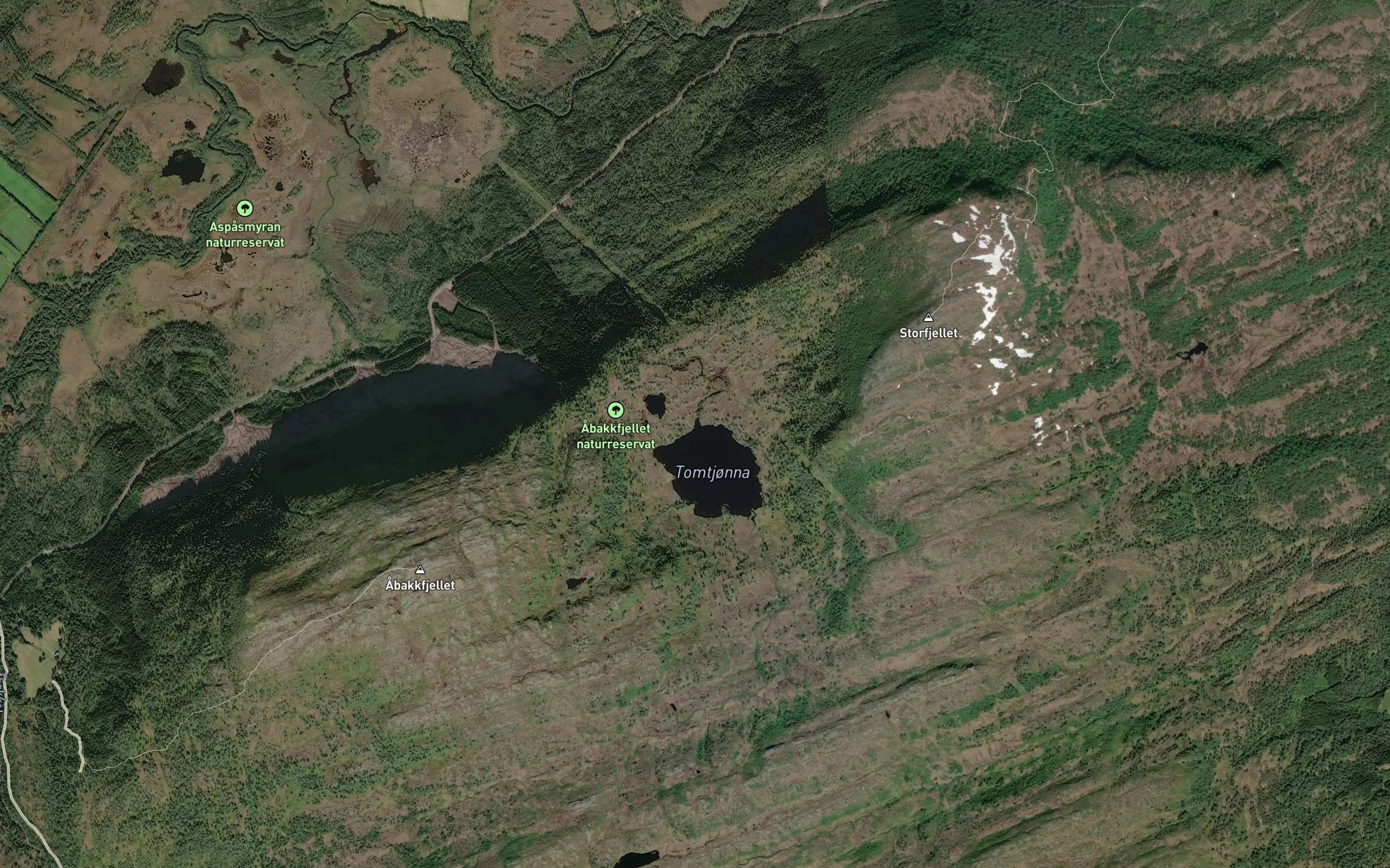 Satellite map of the Tomtjonna