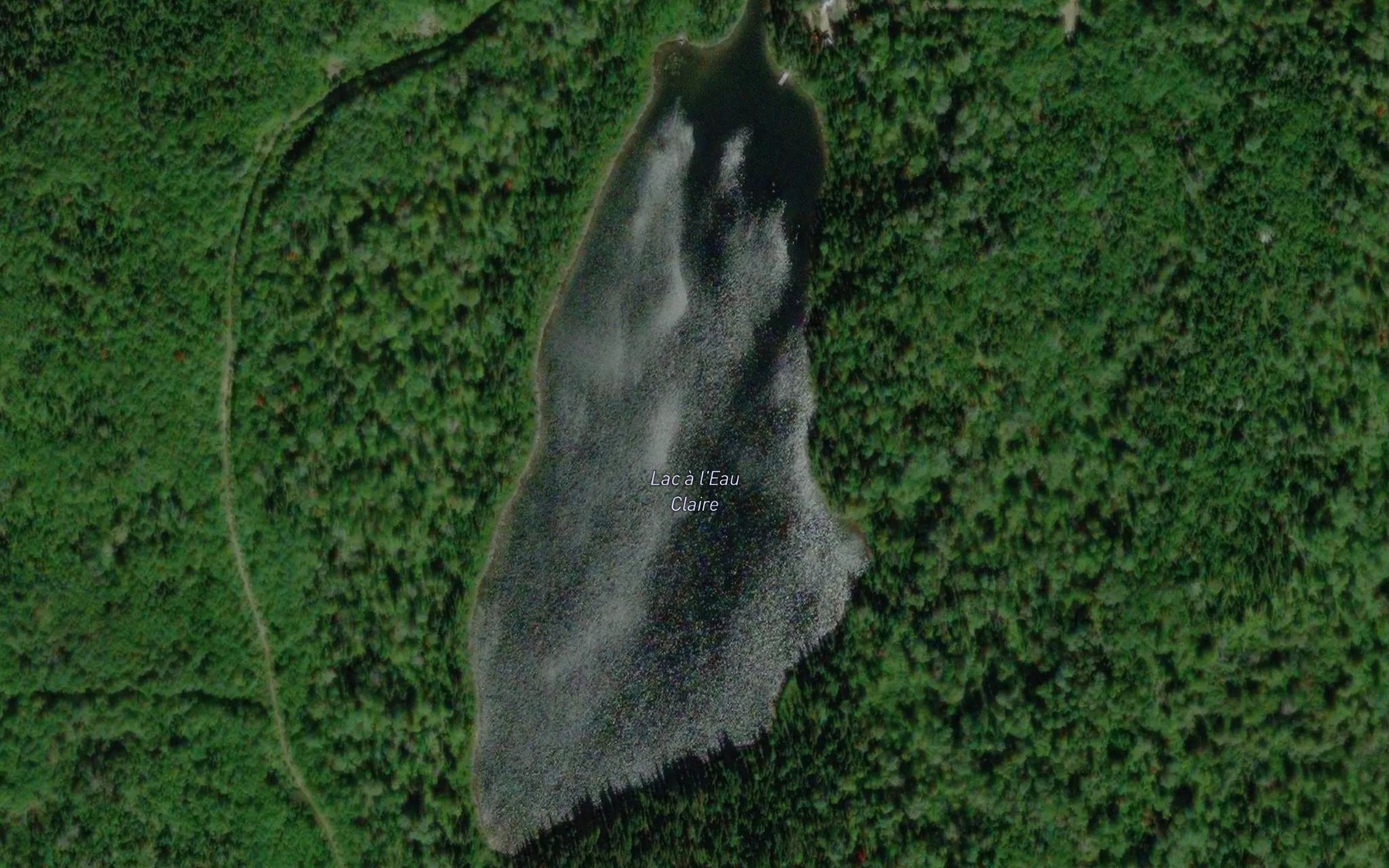 Satellite map of the Lac a l'Eau Claire