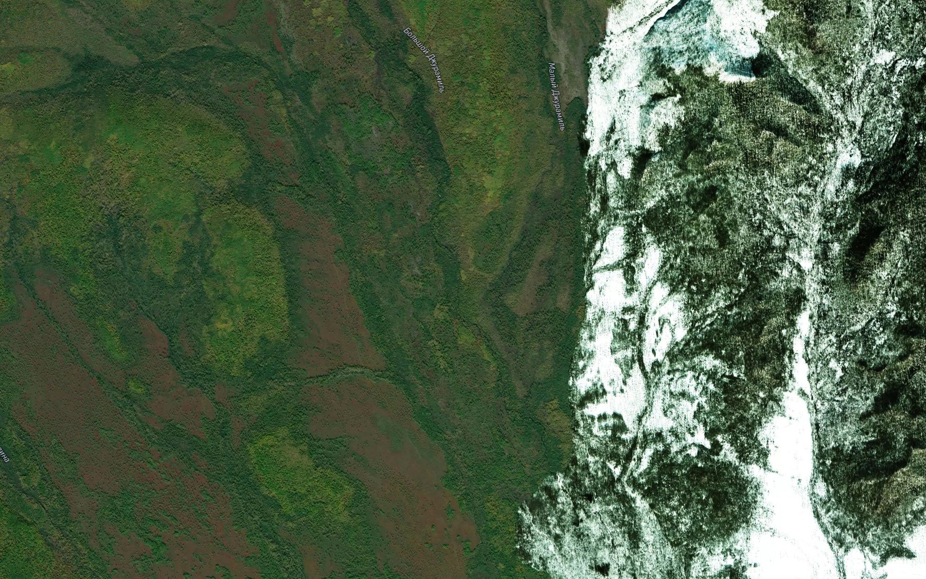 Satellite map of the Malyy Dzhuramil'