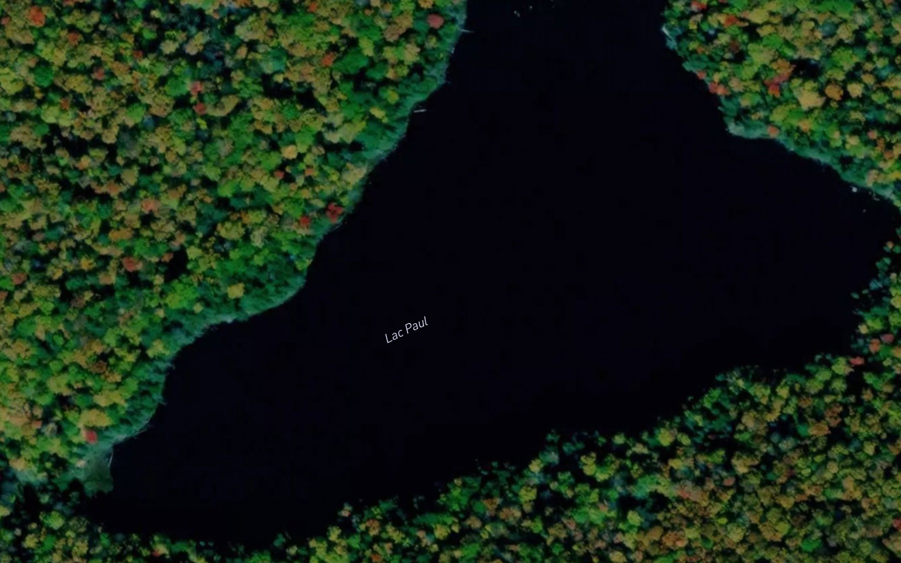 Satellite map of the Lac Paul