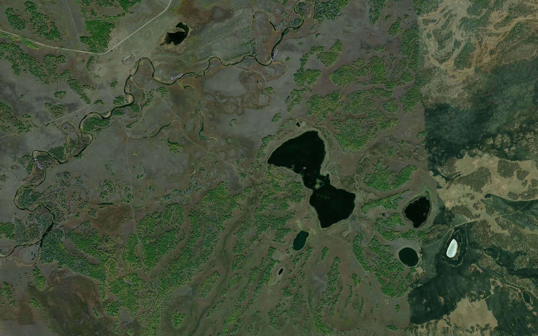 Satellite map of the Shara-Gorkhon