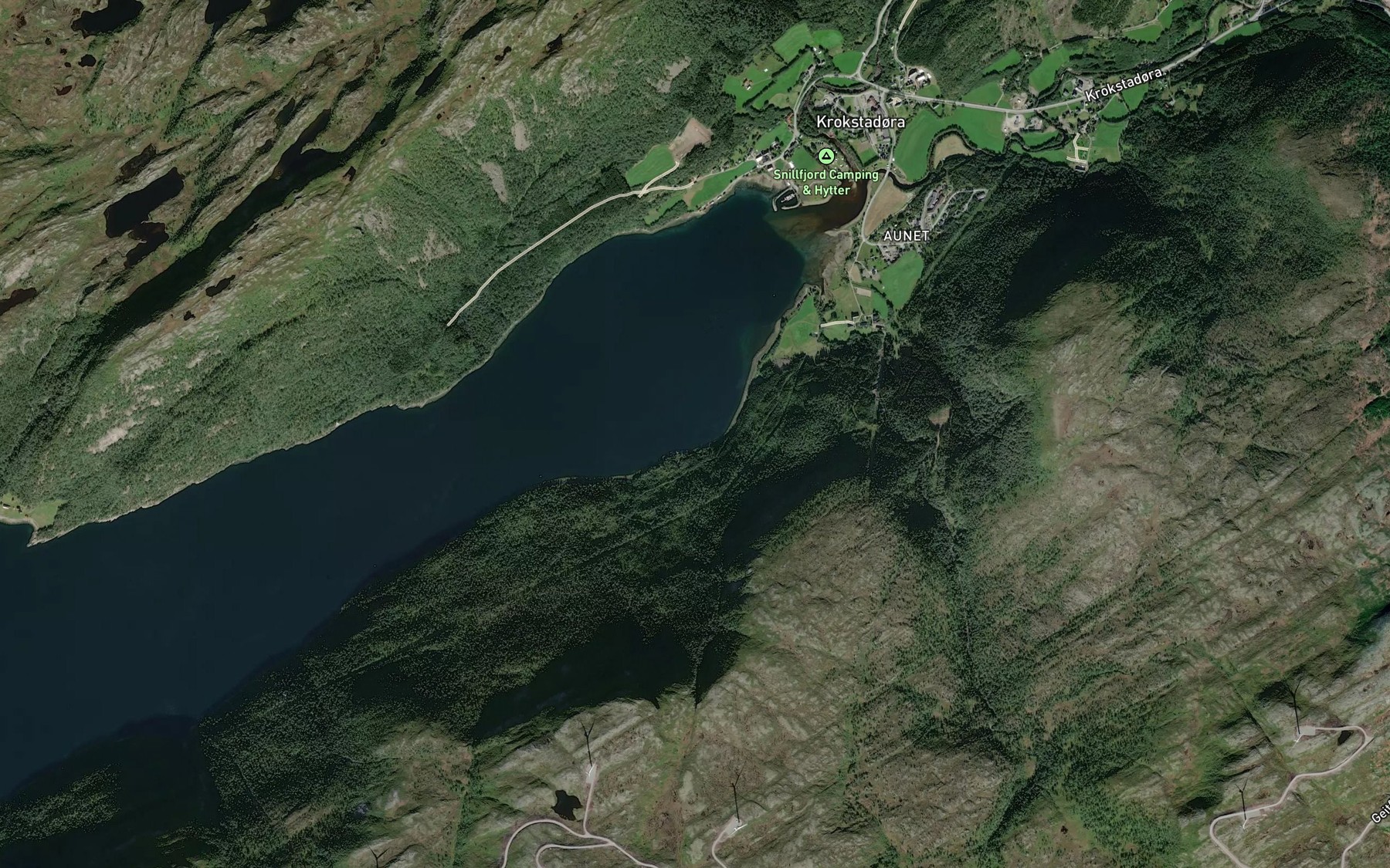 Satellite map of the Aunbukta