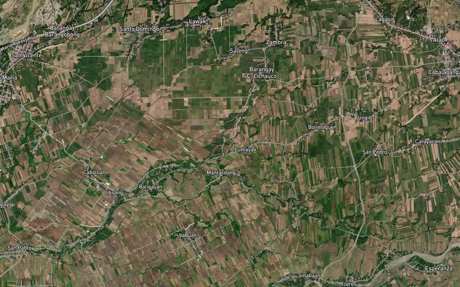 Satellite map of the Labgo River