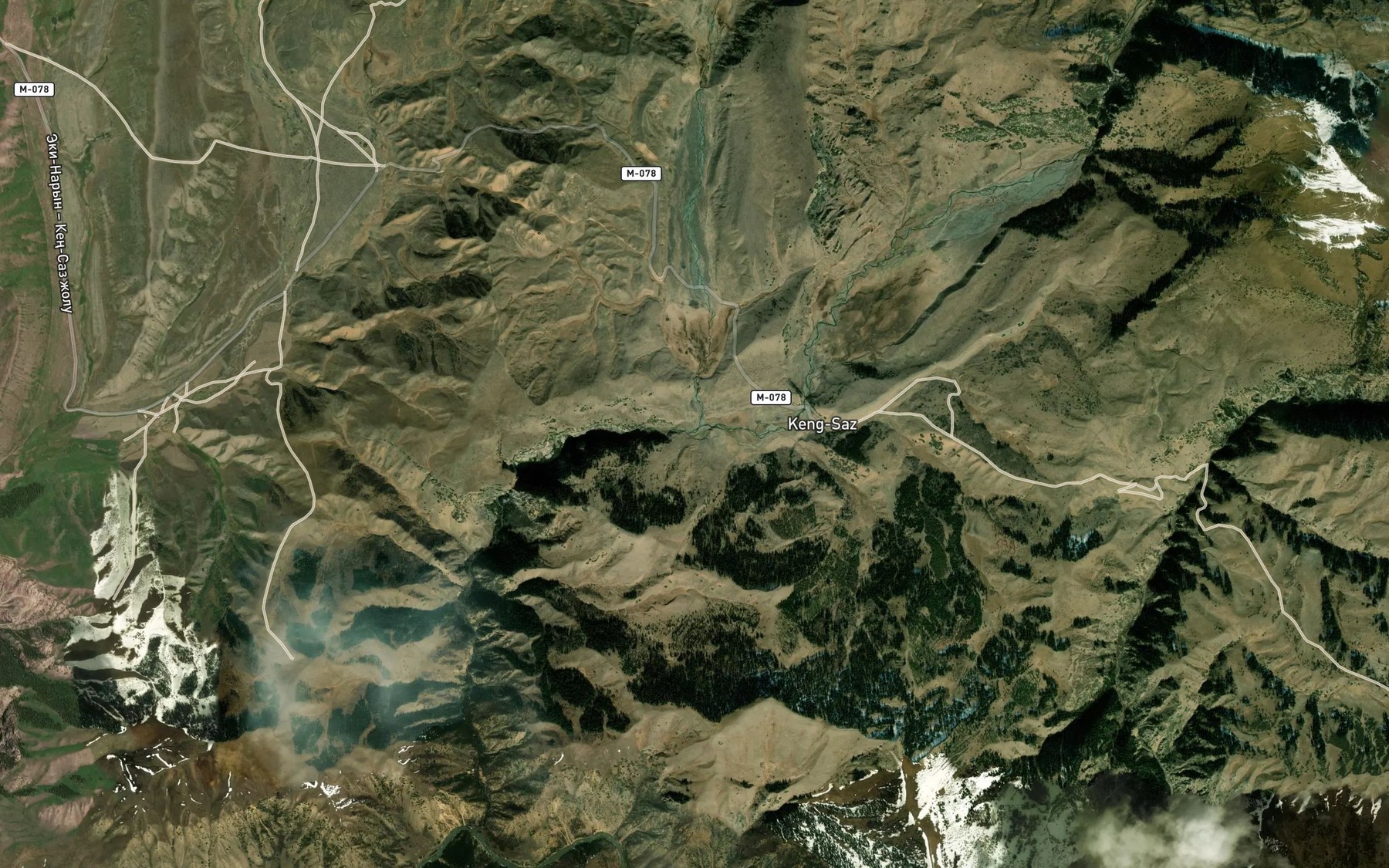 Satellite map of the Dzhakbalat