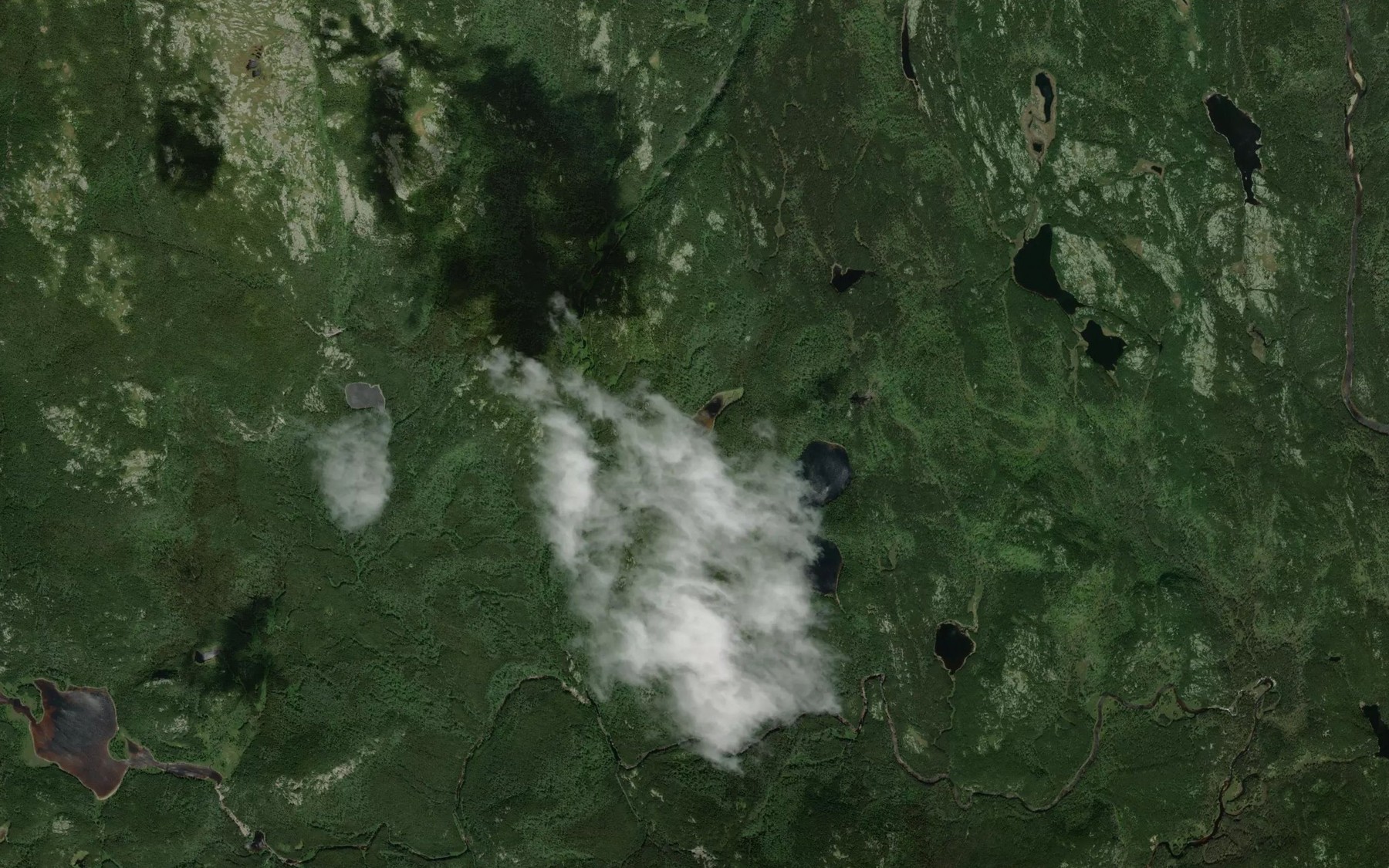 Satellite map of the Lac Guigne