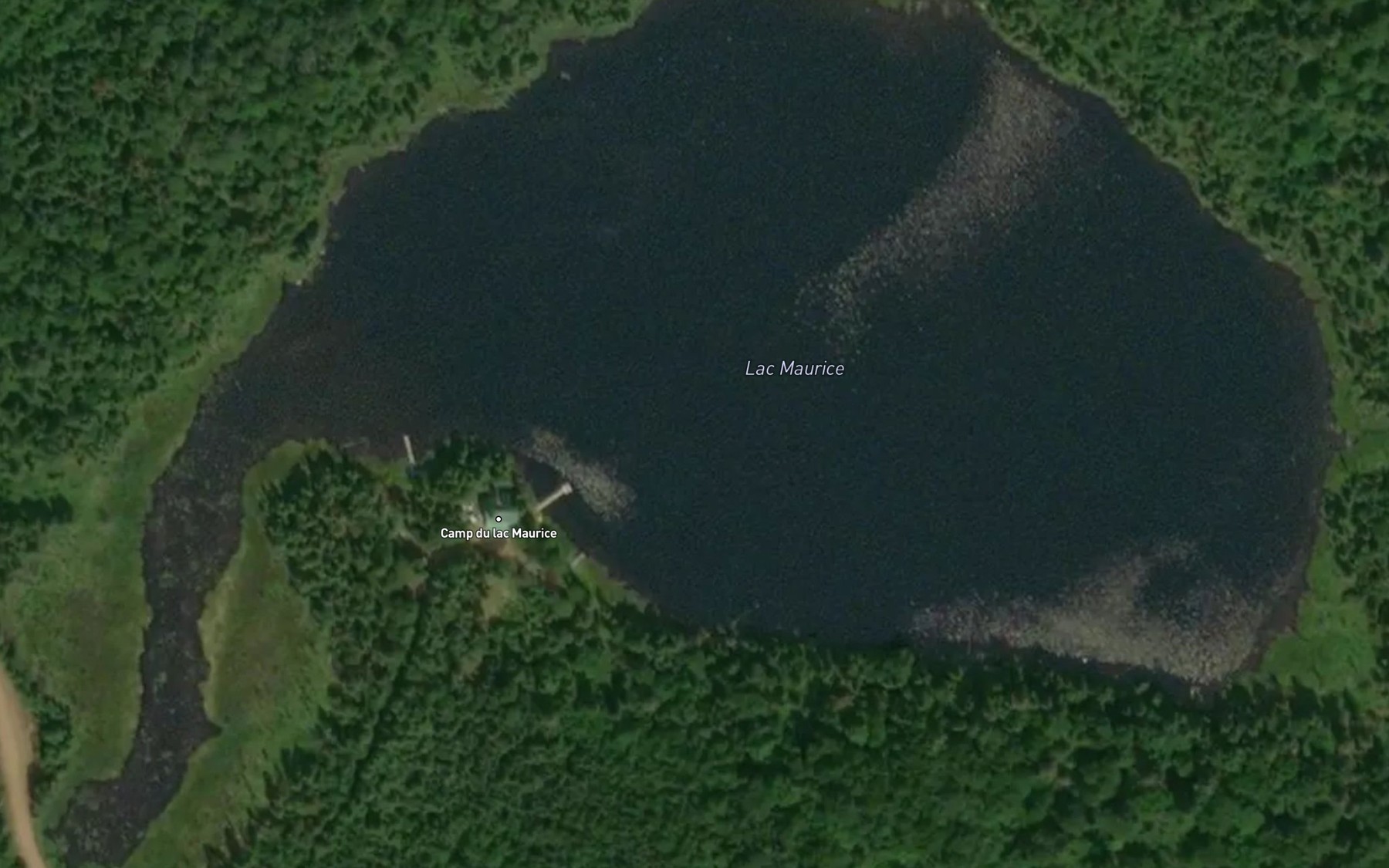 Satellite map of the Lac Maurice