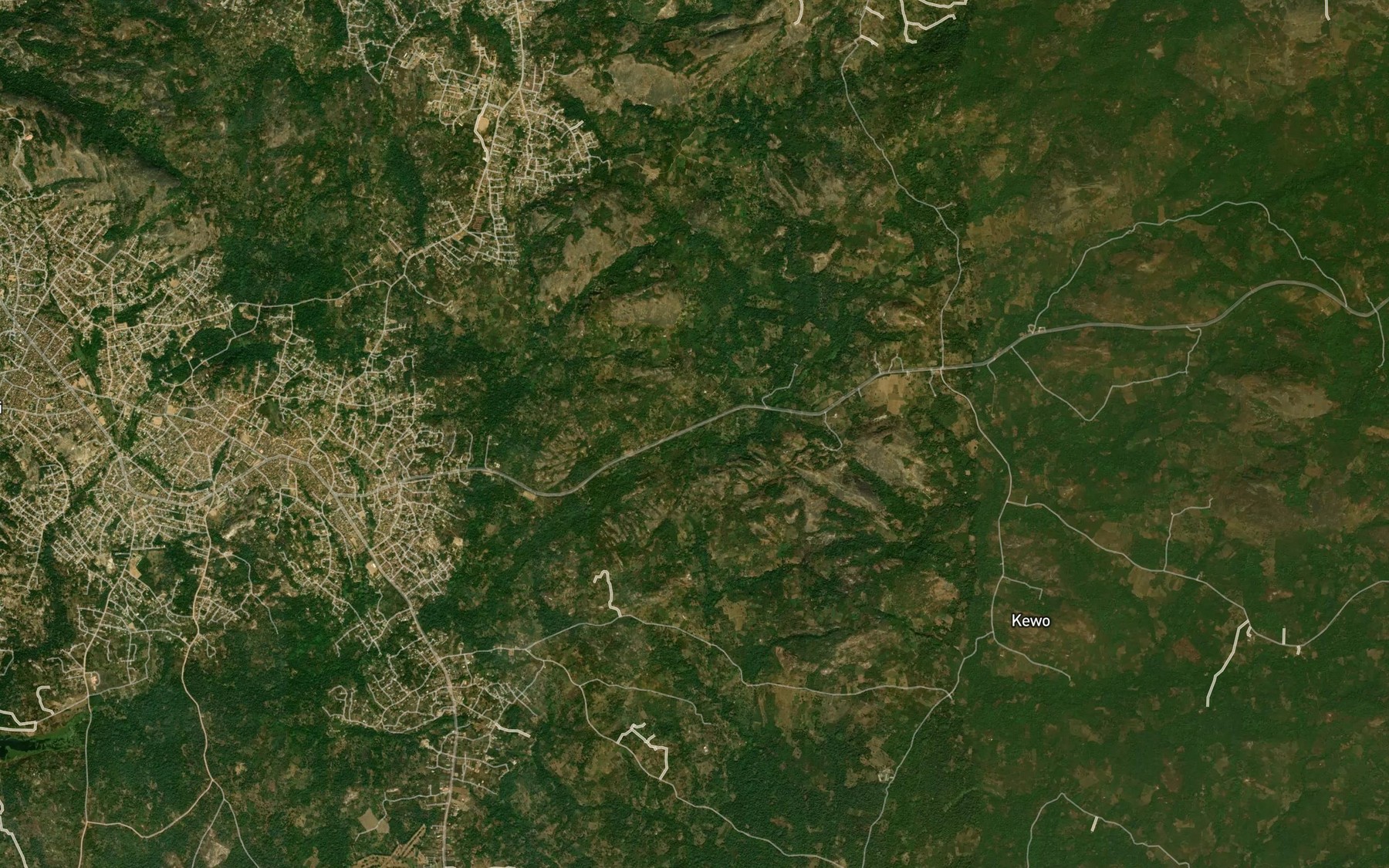 Satellite map of the Aroyun