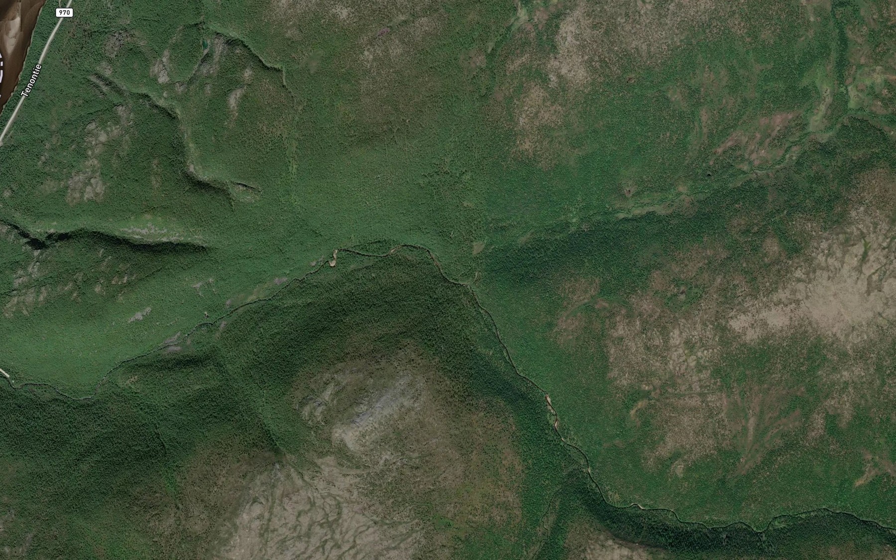Satellite map of the Roavvejohka
