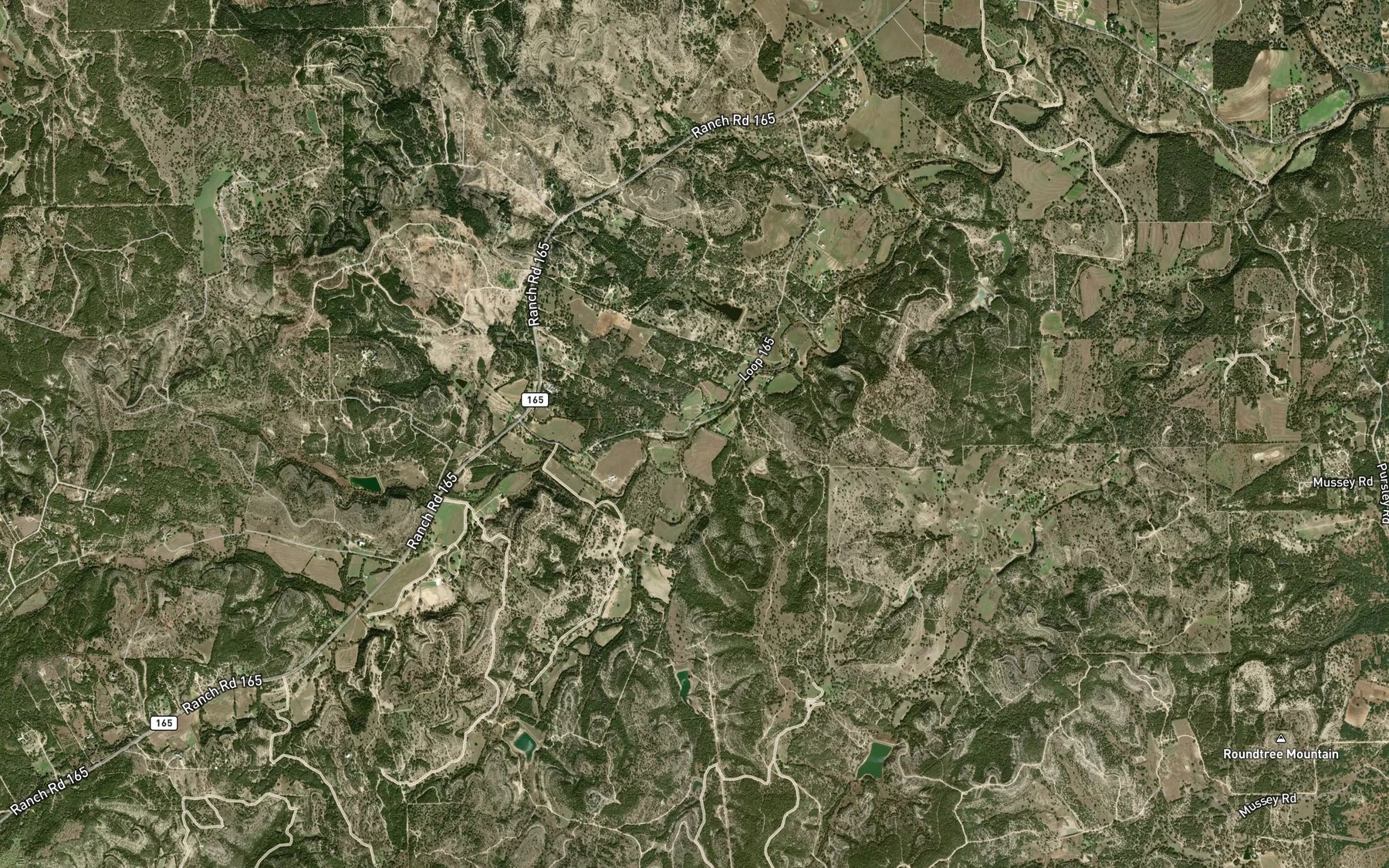 Satellite map of the White Branch