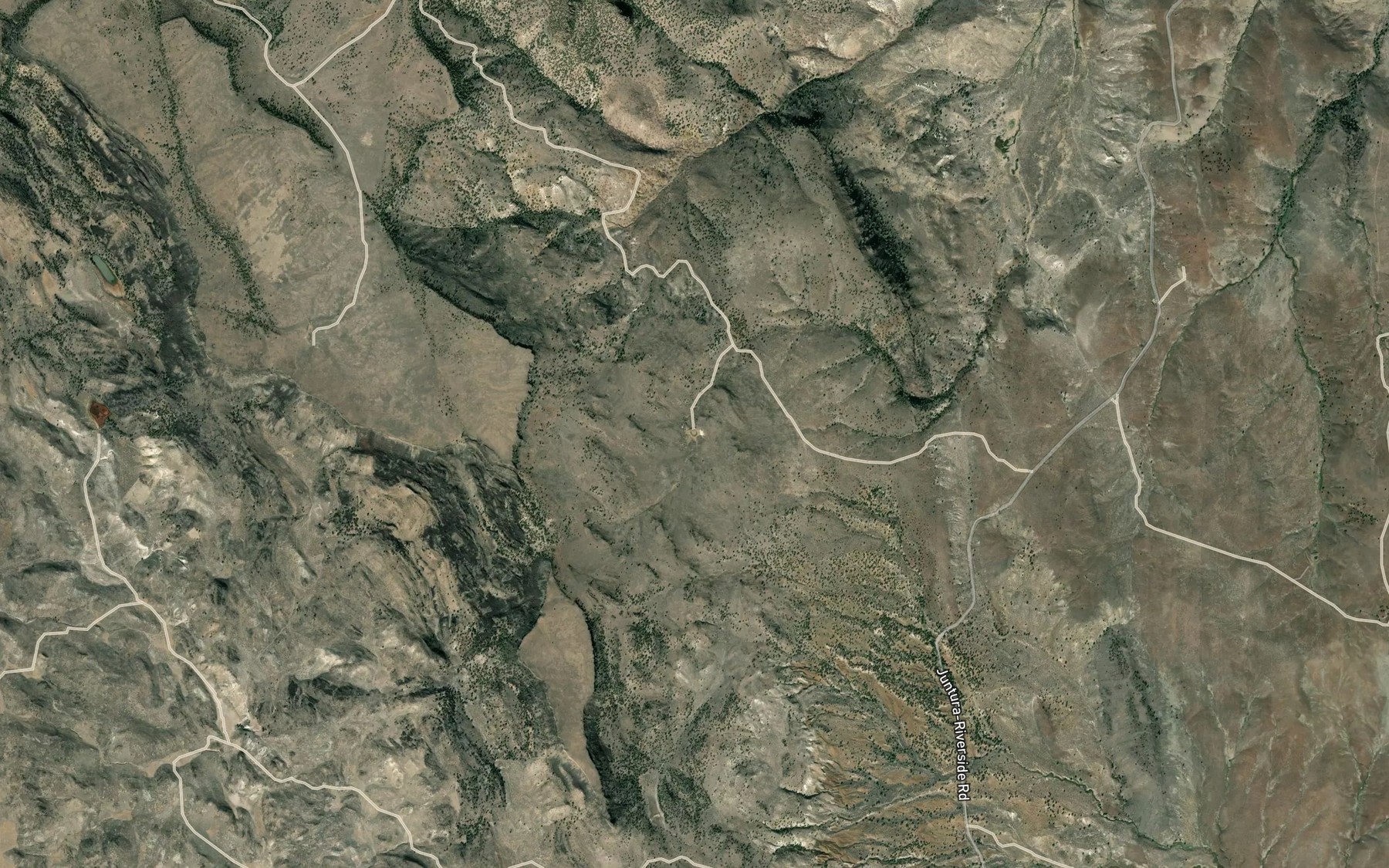 Satellite map of the Little Selle Gap Reservoir
